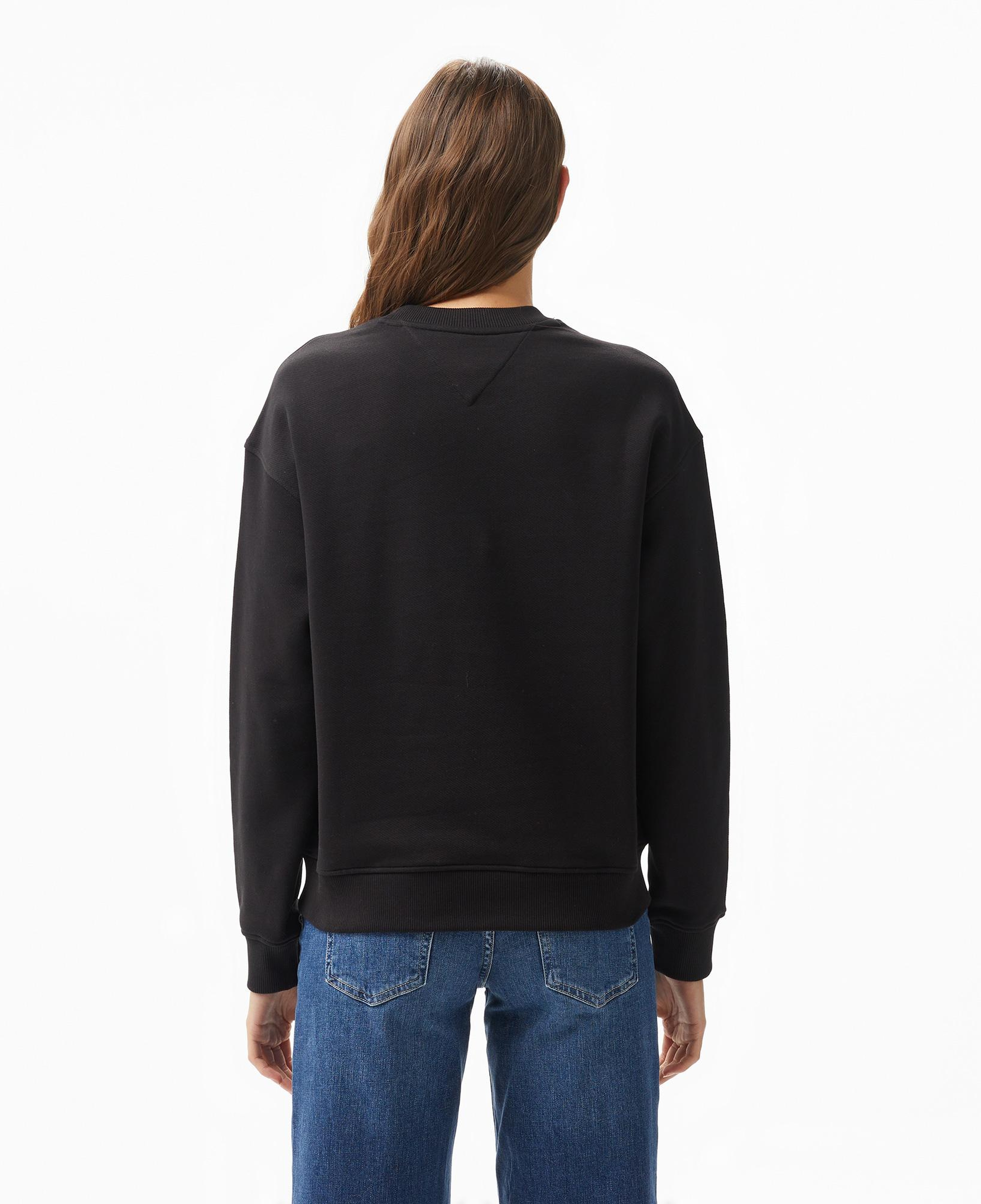 Tommy Hilfiger Badge Kadın Siyah Sweatshirt