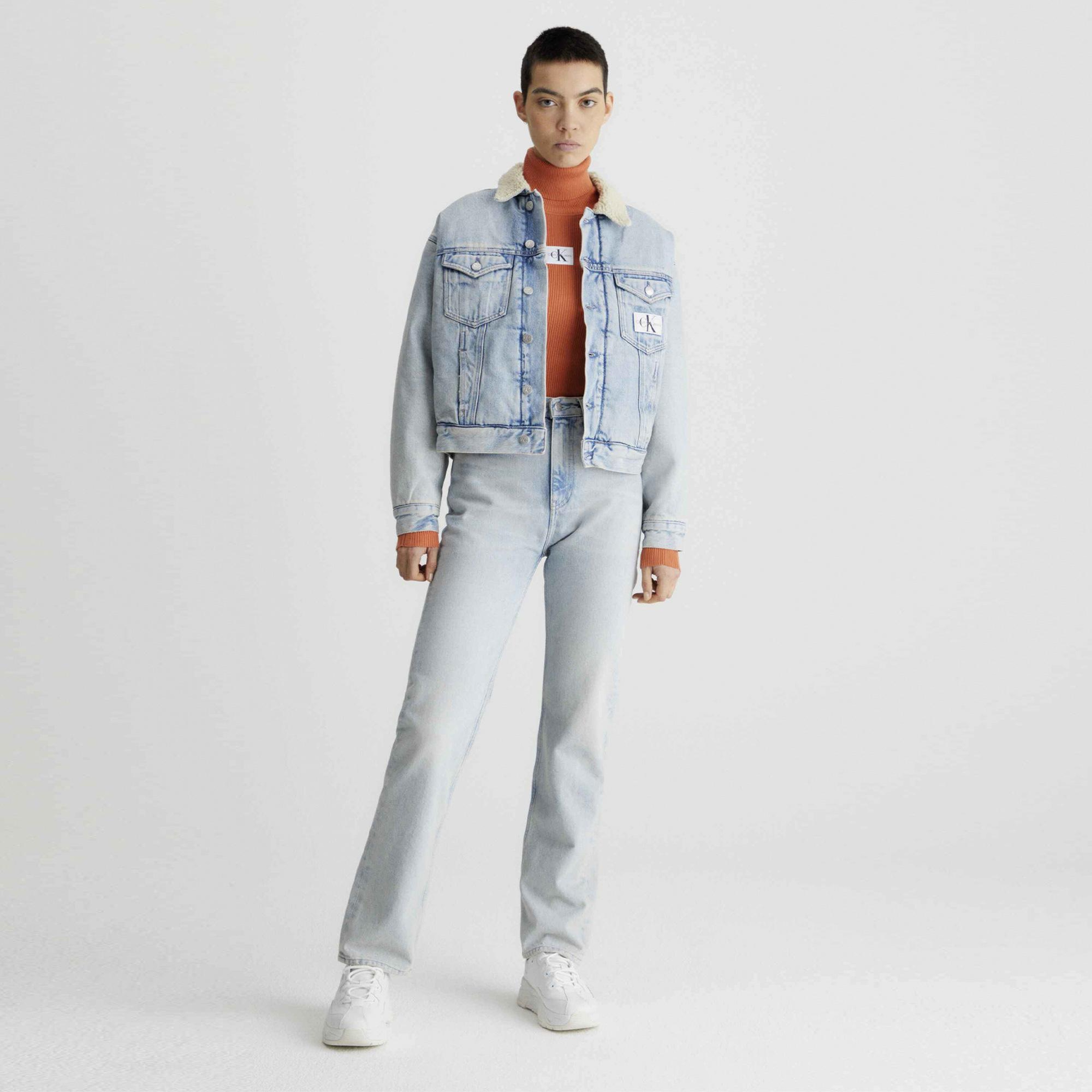 Calvin Klein Jeans Sherpa Denim Kadın Mavi Mont