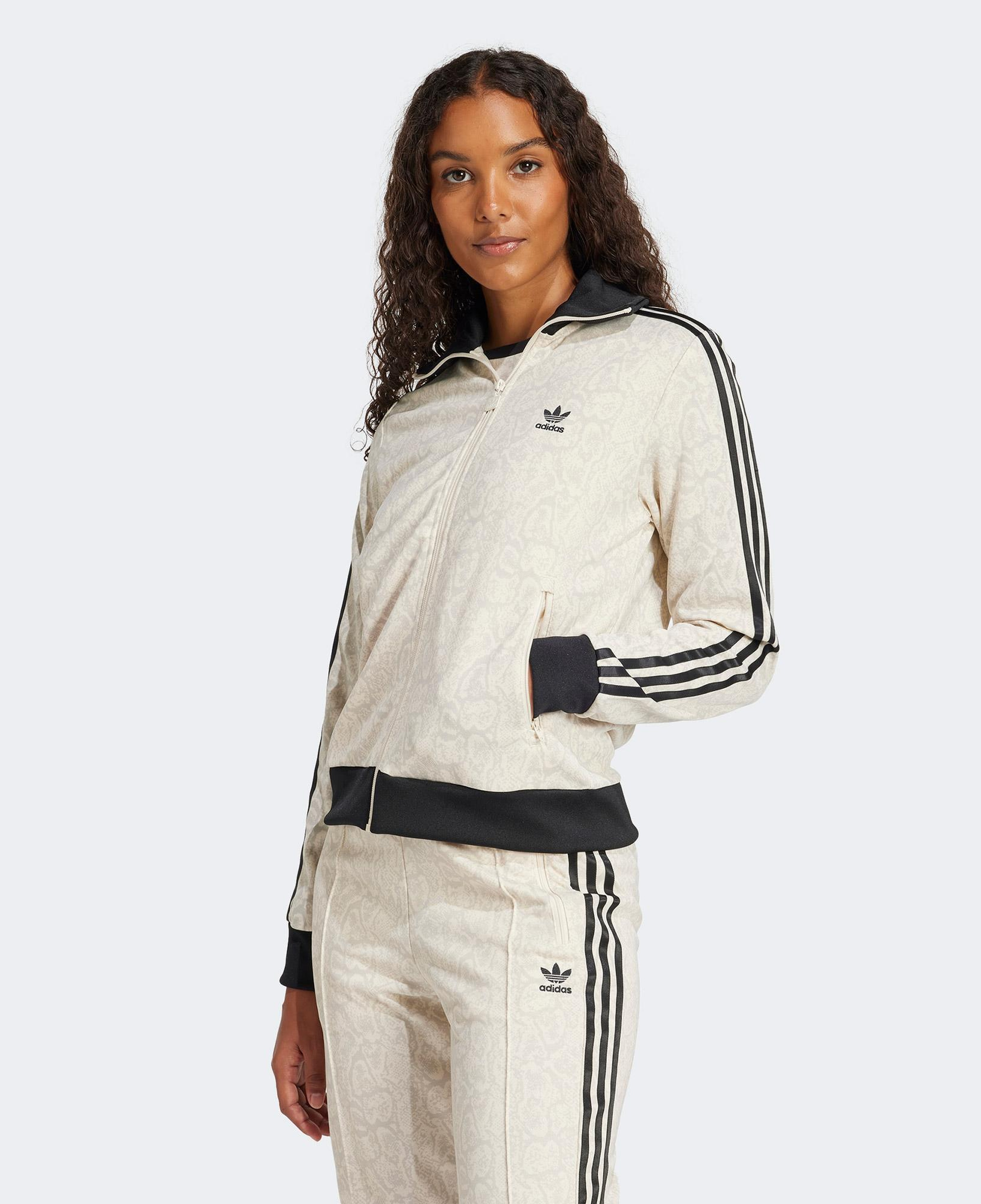 Adidas Snake Kadın Beyaz Eşofman Üstü