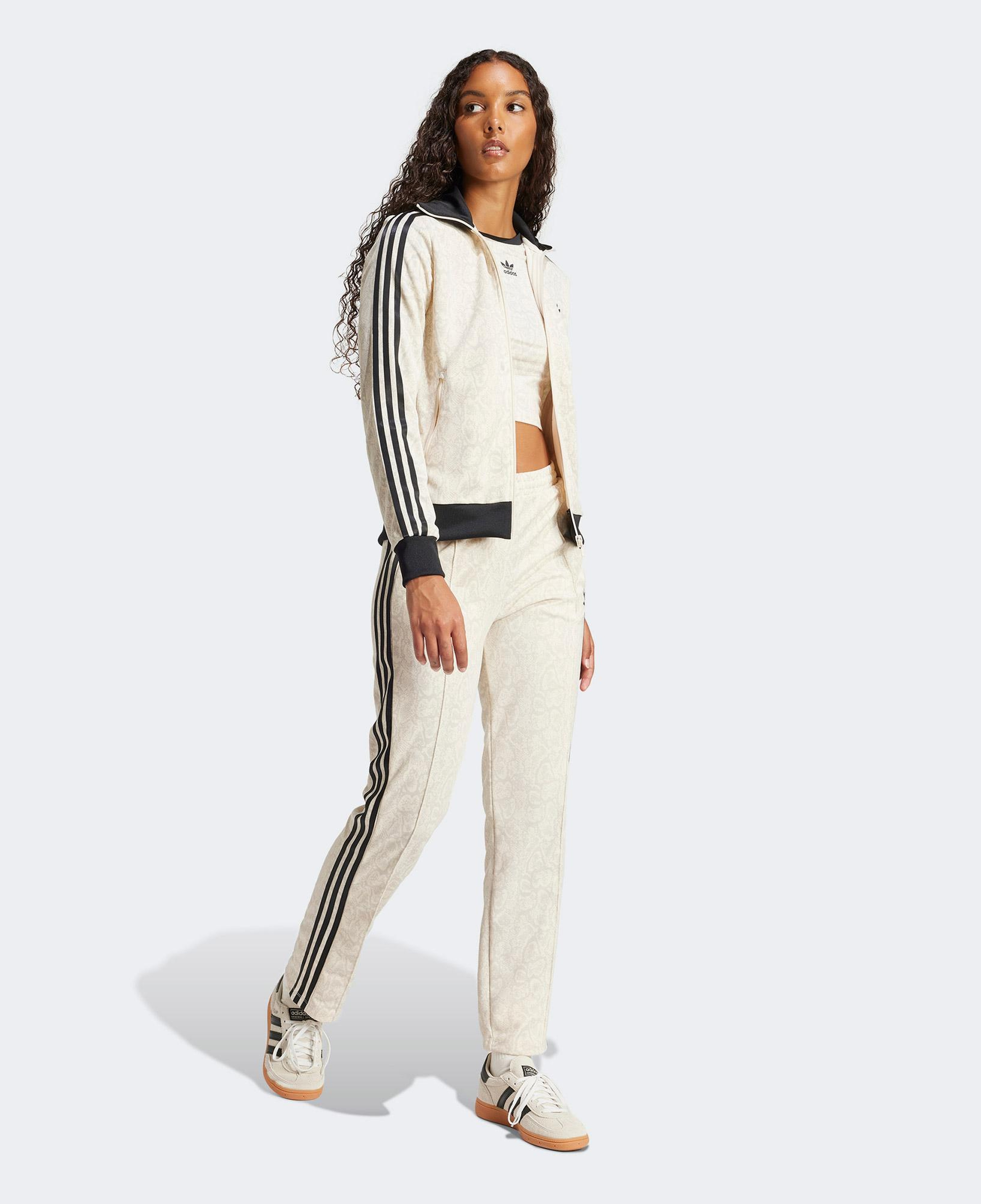 Adidas Snake Kadın Beyaz Eşofman Üstü