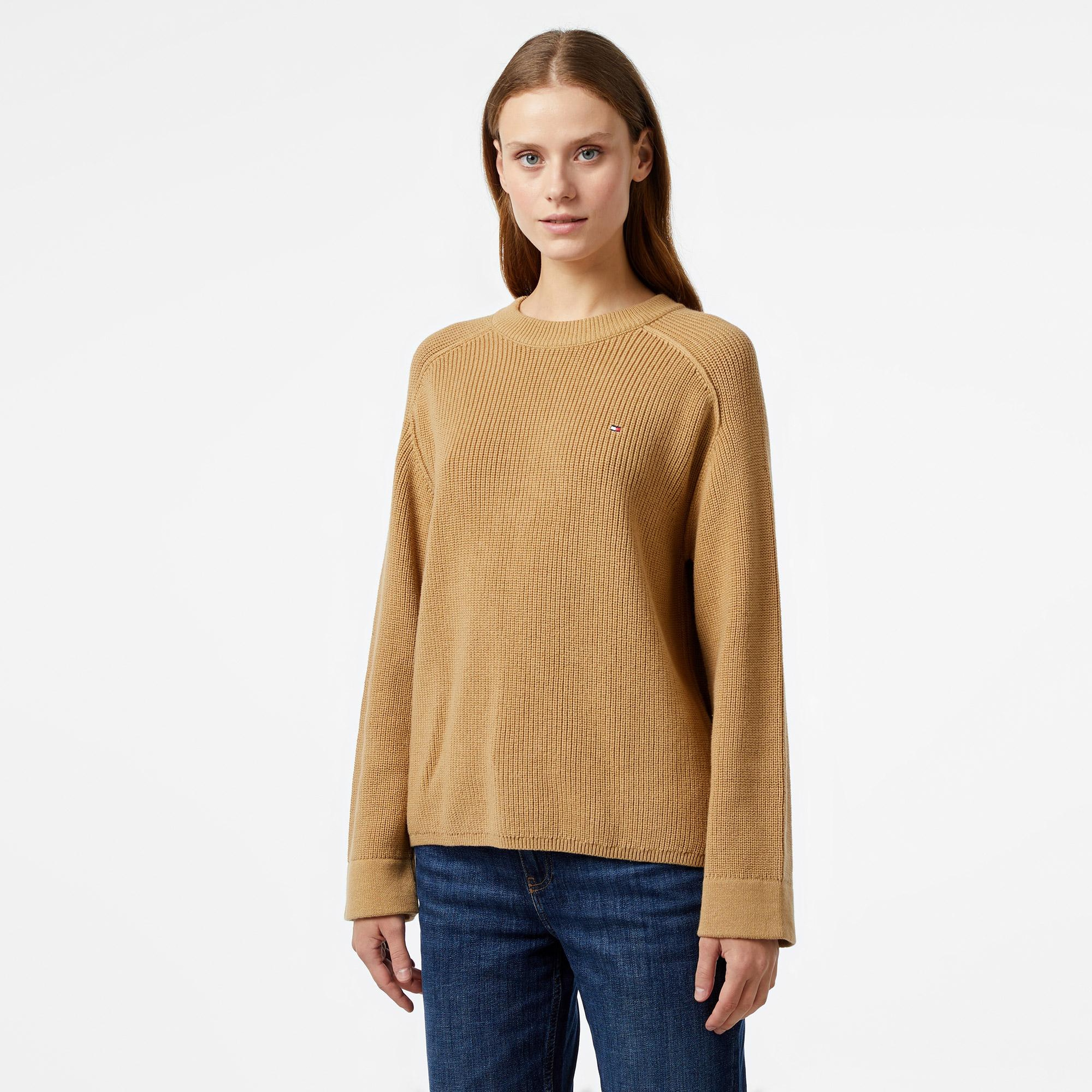 Tommy Hilfiger Cardi Stitch Kadın Haki Hırka
