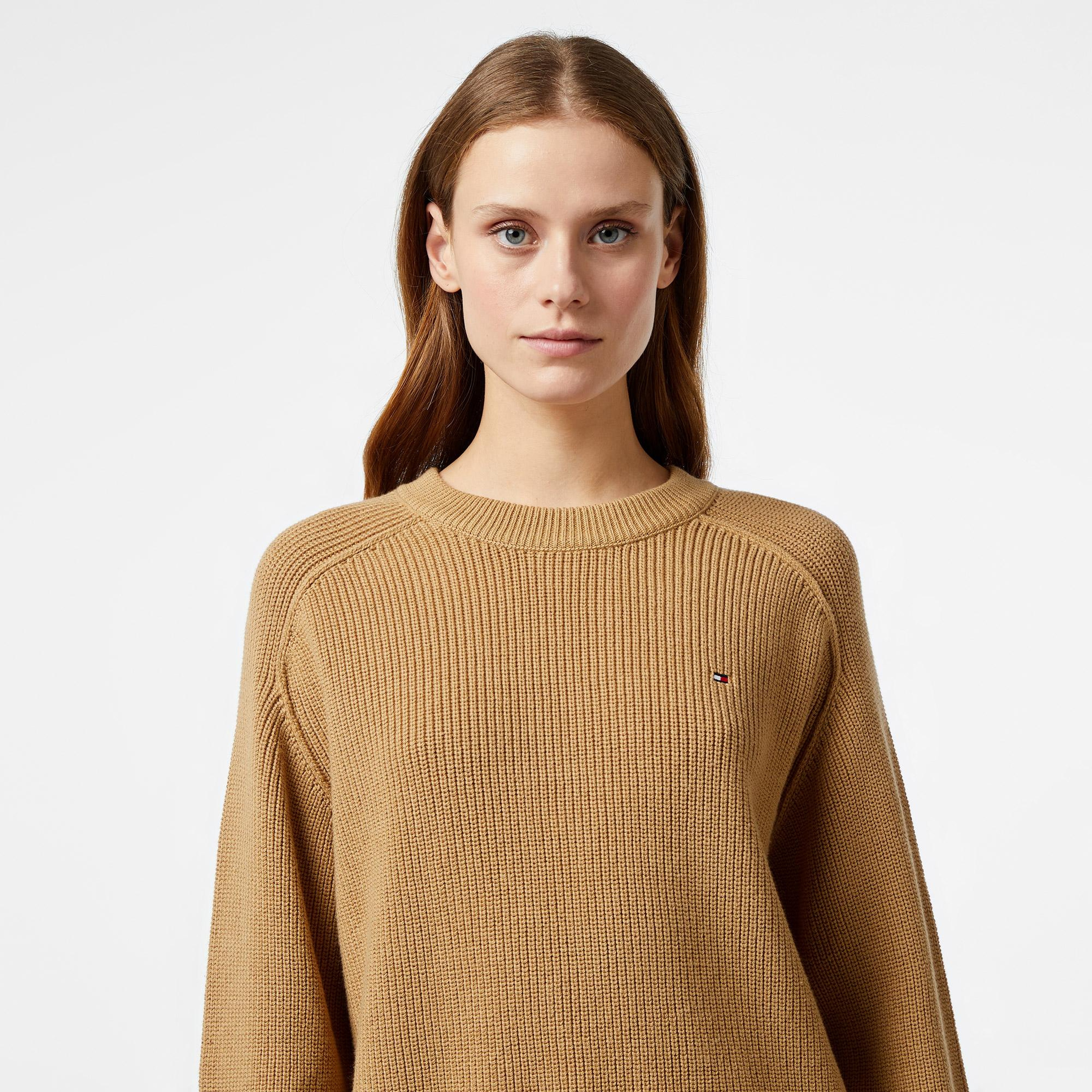 Tommy Hilfiger Cardi Stitch Kadın Haki Hırka
