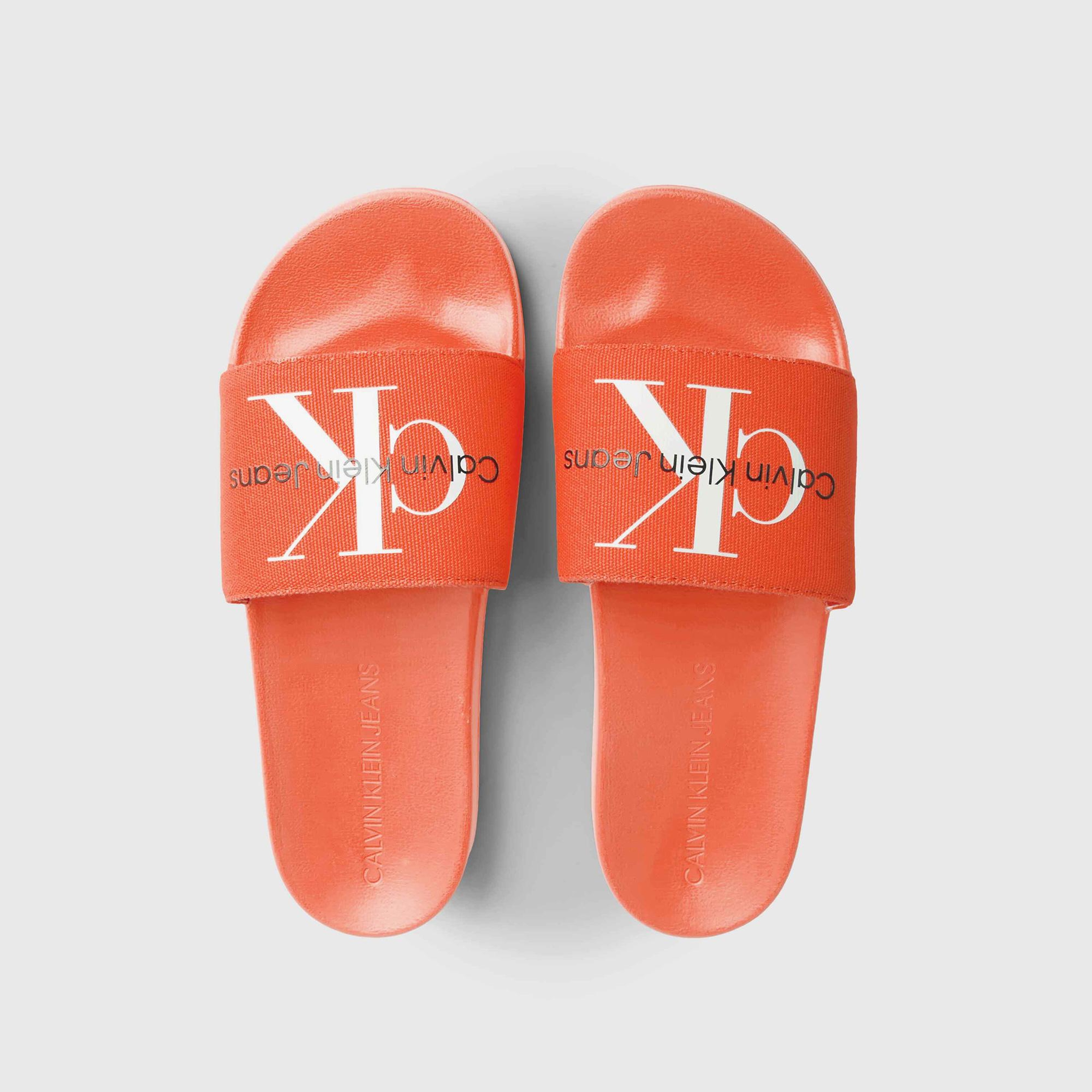 Calvin Klein Jeans Miami Erkek Turuncu Terlik