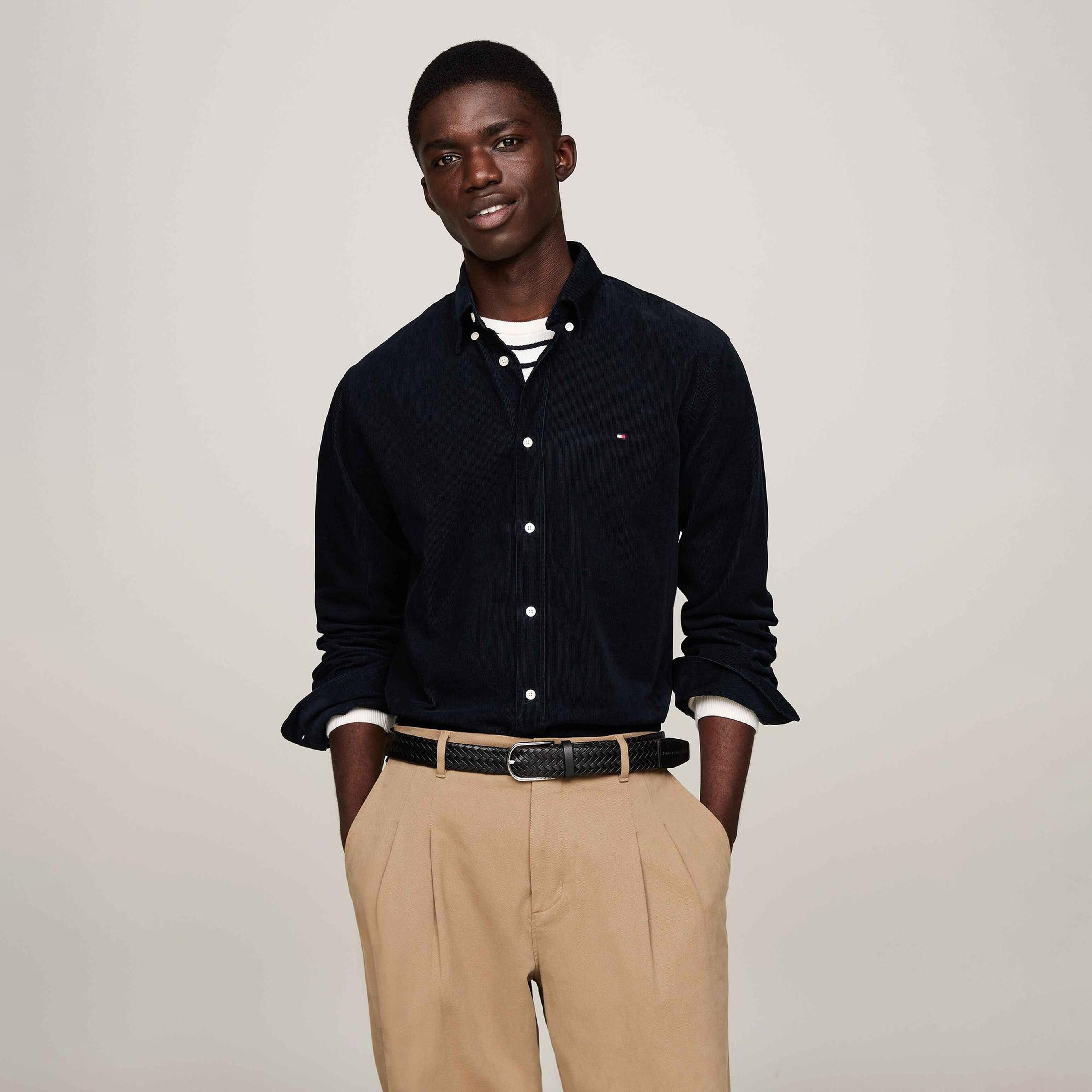 Tommy Hilfiger Erkek Mavi Gömlek