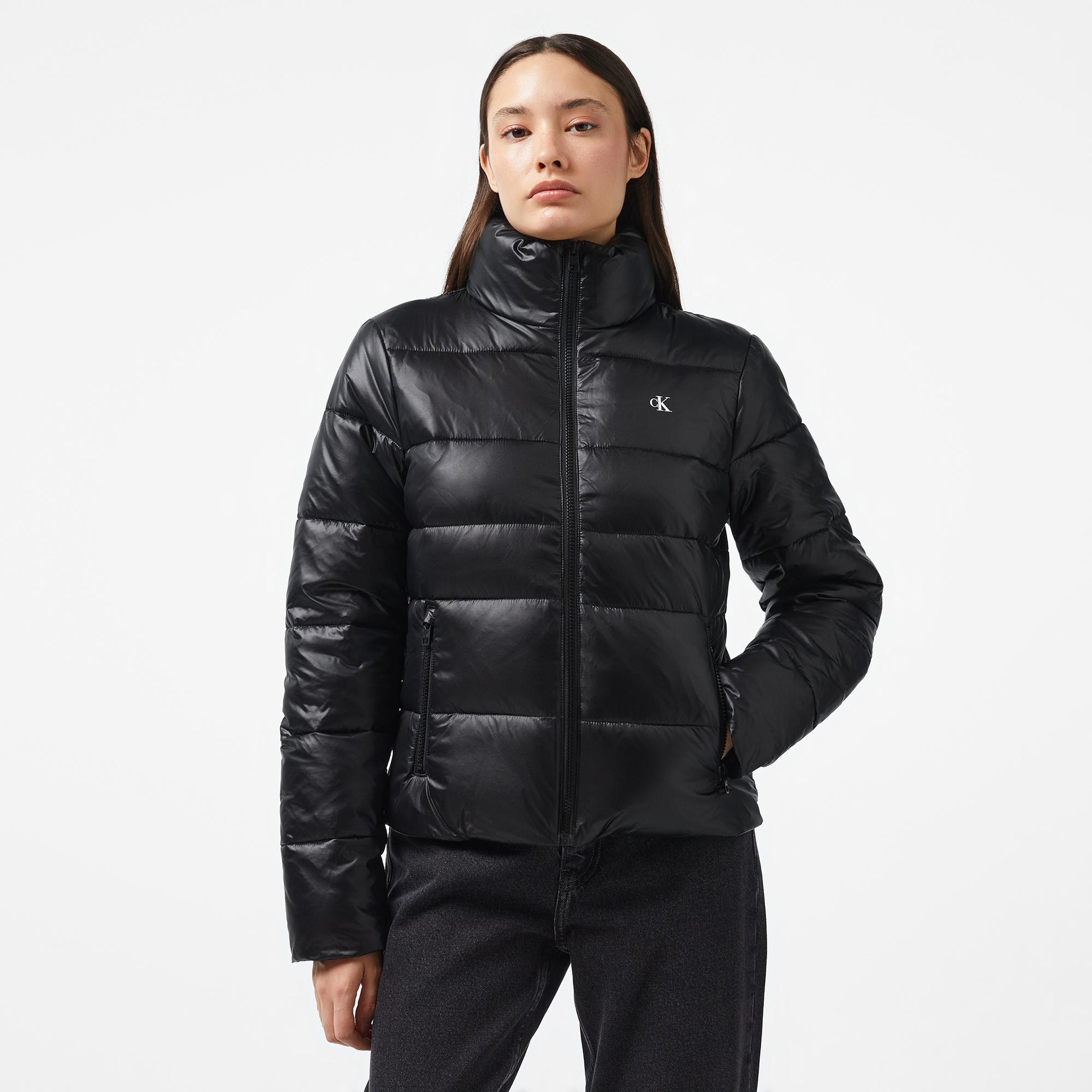 Calvin Klein Jeans Padded Fitted Kadın Siyah Ceket