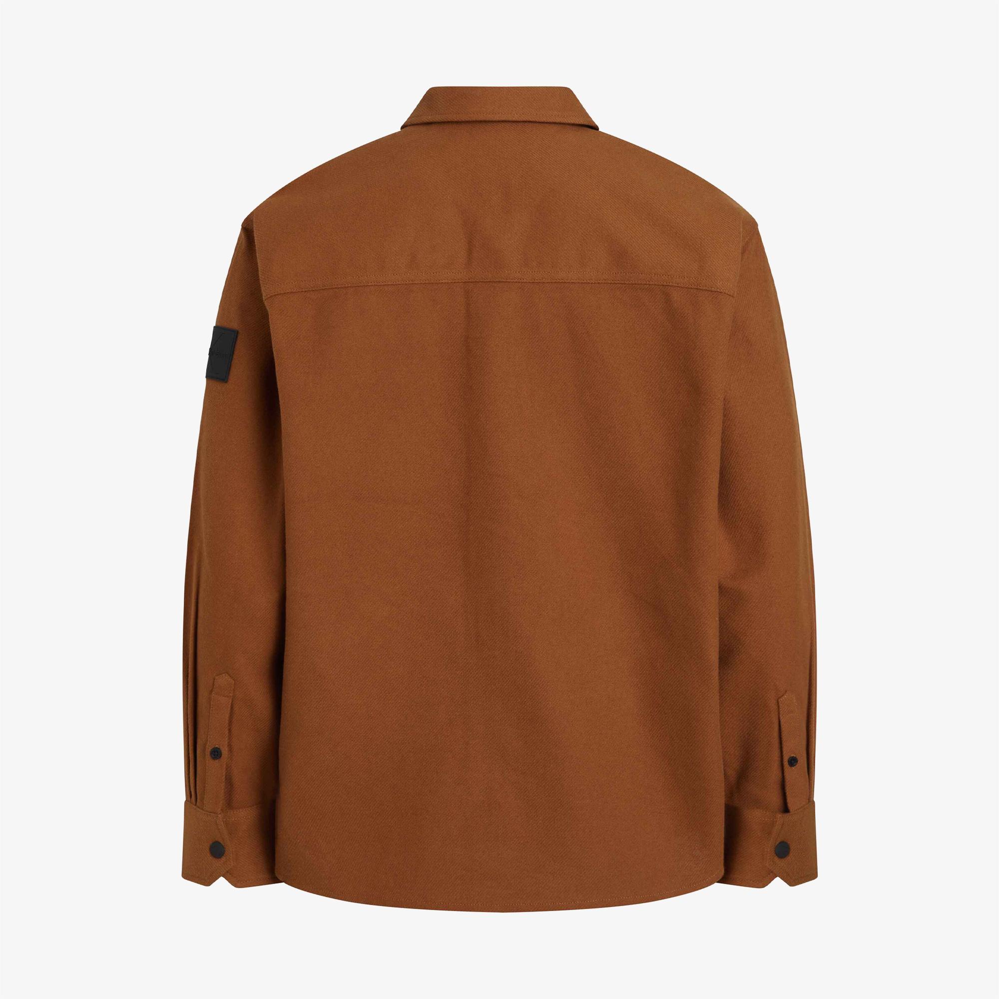 Calvin Klein Jeans Premium Essentials Erkek Kahverengi Gömlek