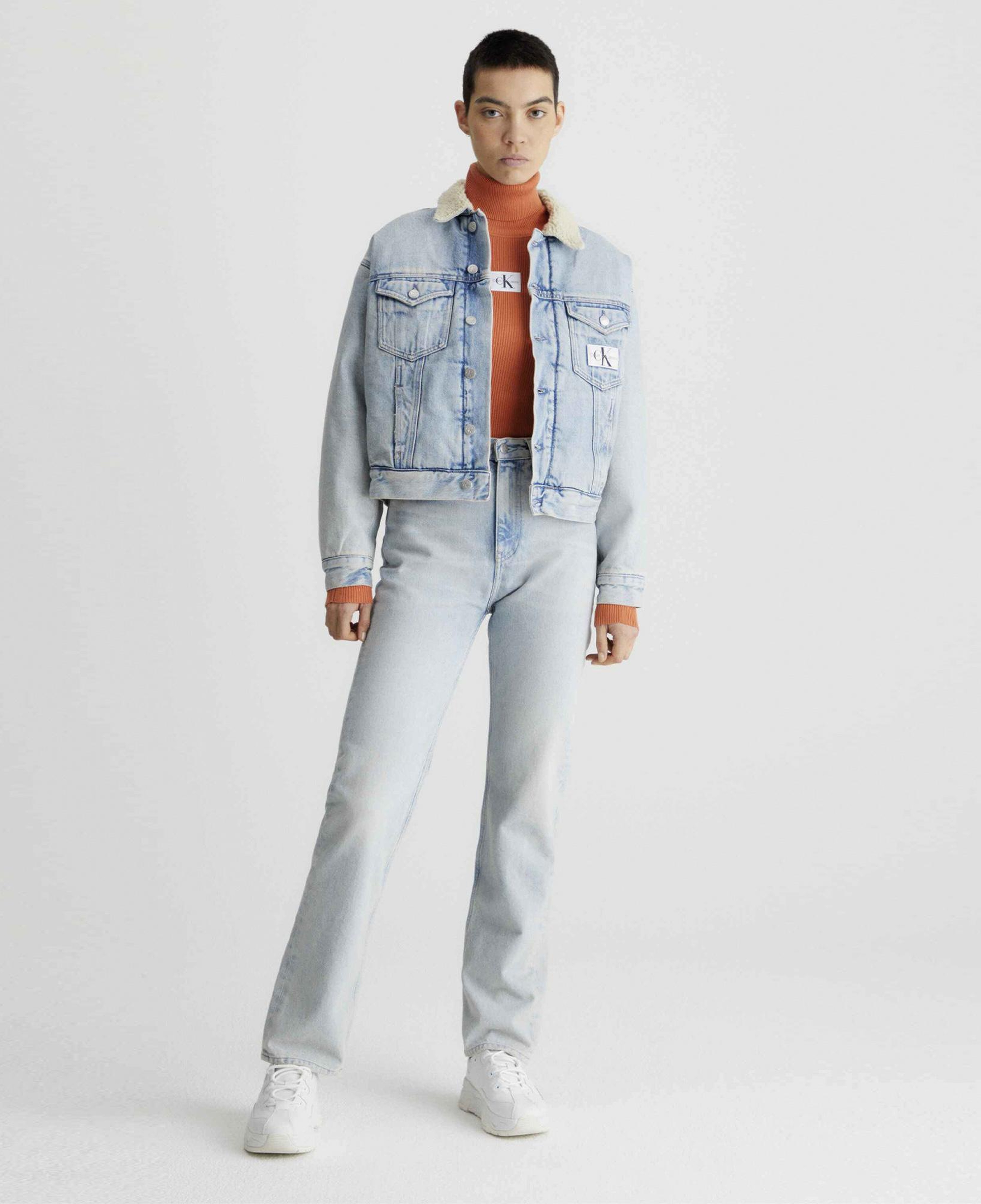 Calvin Klein Jeans Sherpa Denim Kadın Mavi Mont