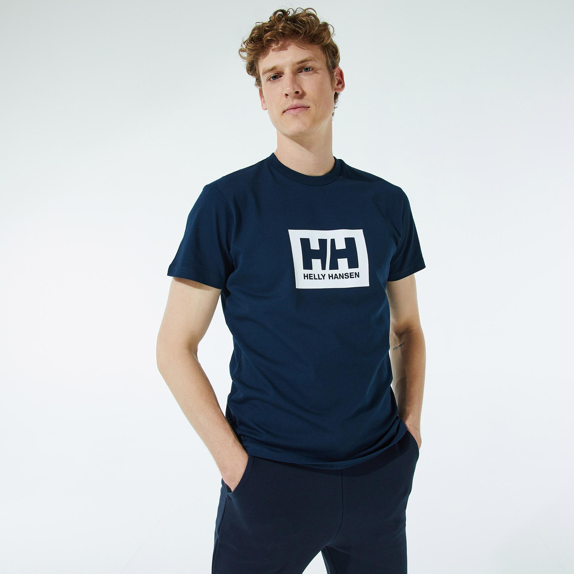 Helly Hansen Box Erkek Lacivert T-Shirt
