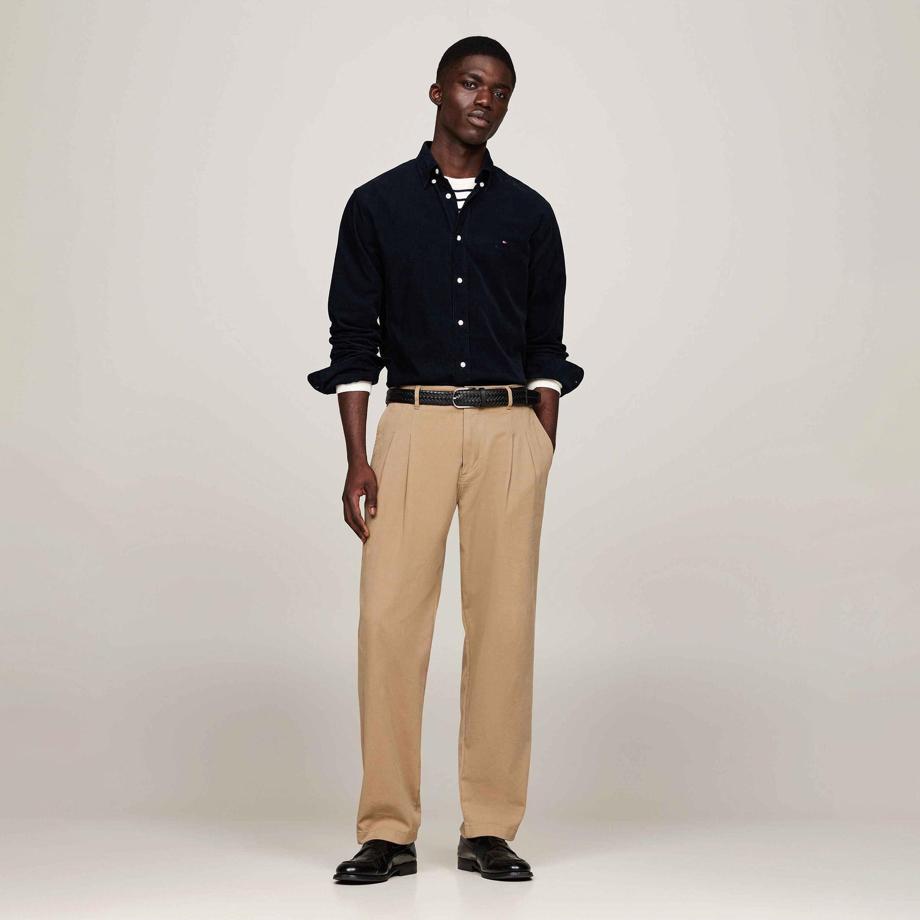 Tommy Hilfiger Erkek Mavi Gömlek