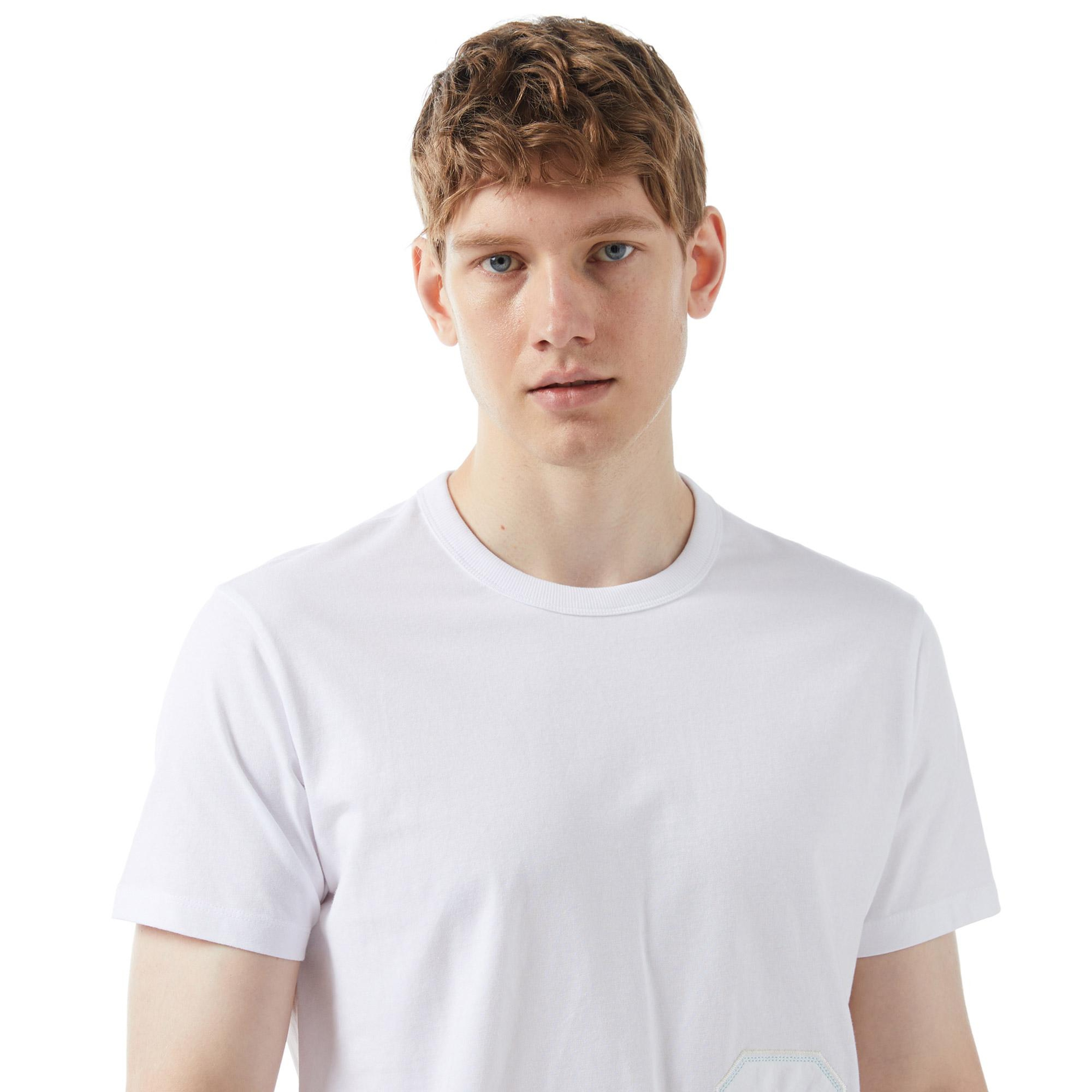 Guess Treated Erkek Beyaz T-Shirt