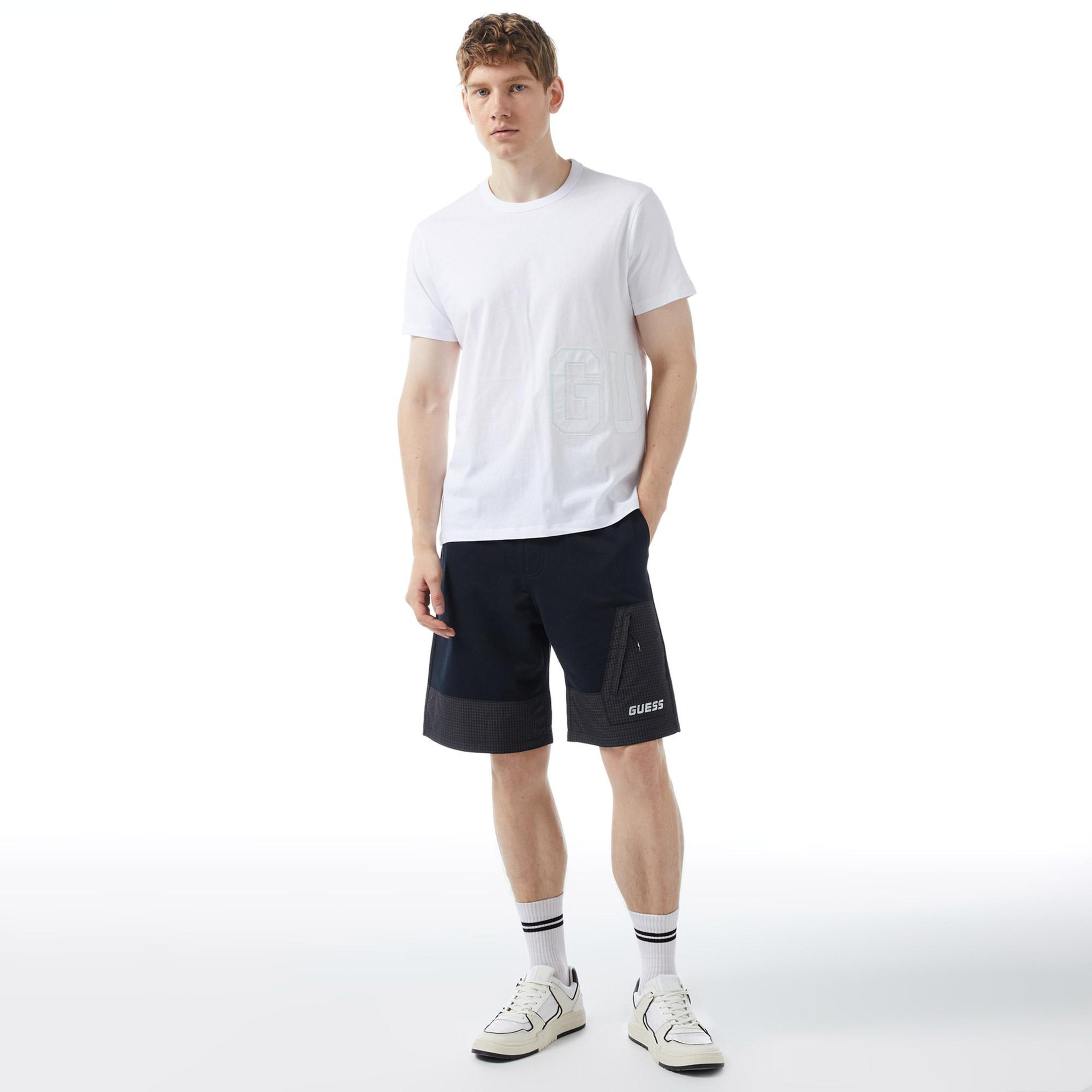 Guess Treated Erkek Beyaz T-Shirt