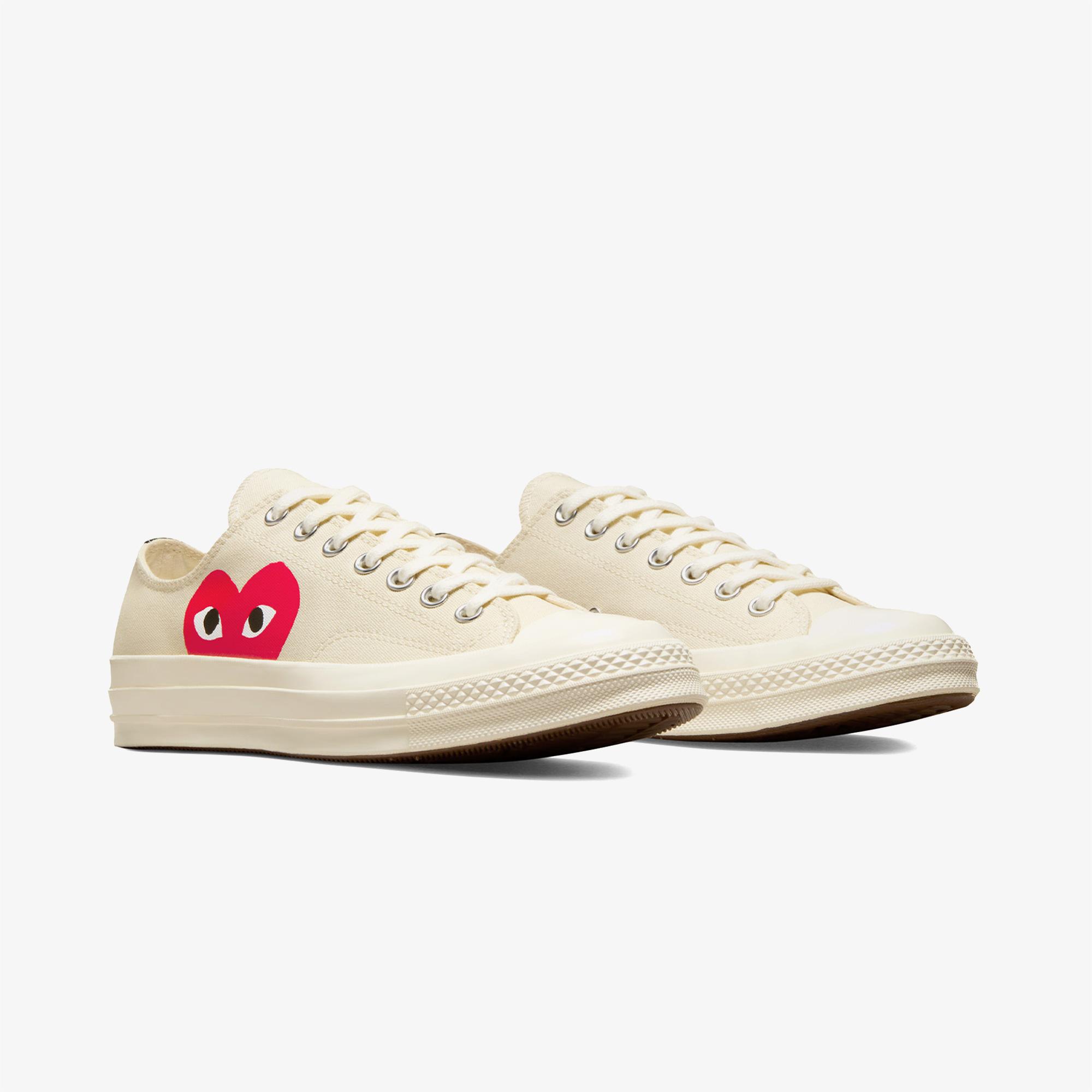 Converse X Comme Des Garçons Play Chuck 70 Unisex Krem Sneaker
