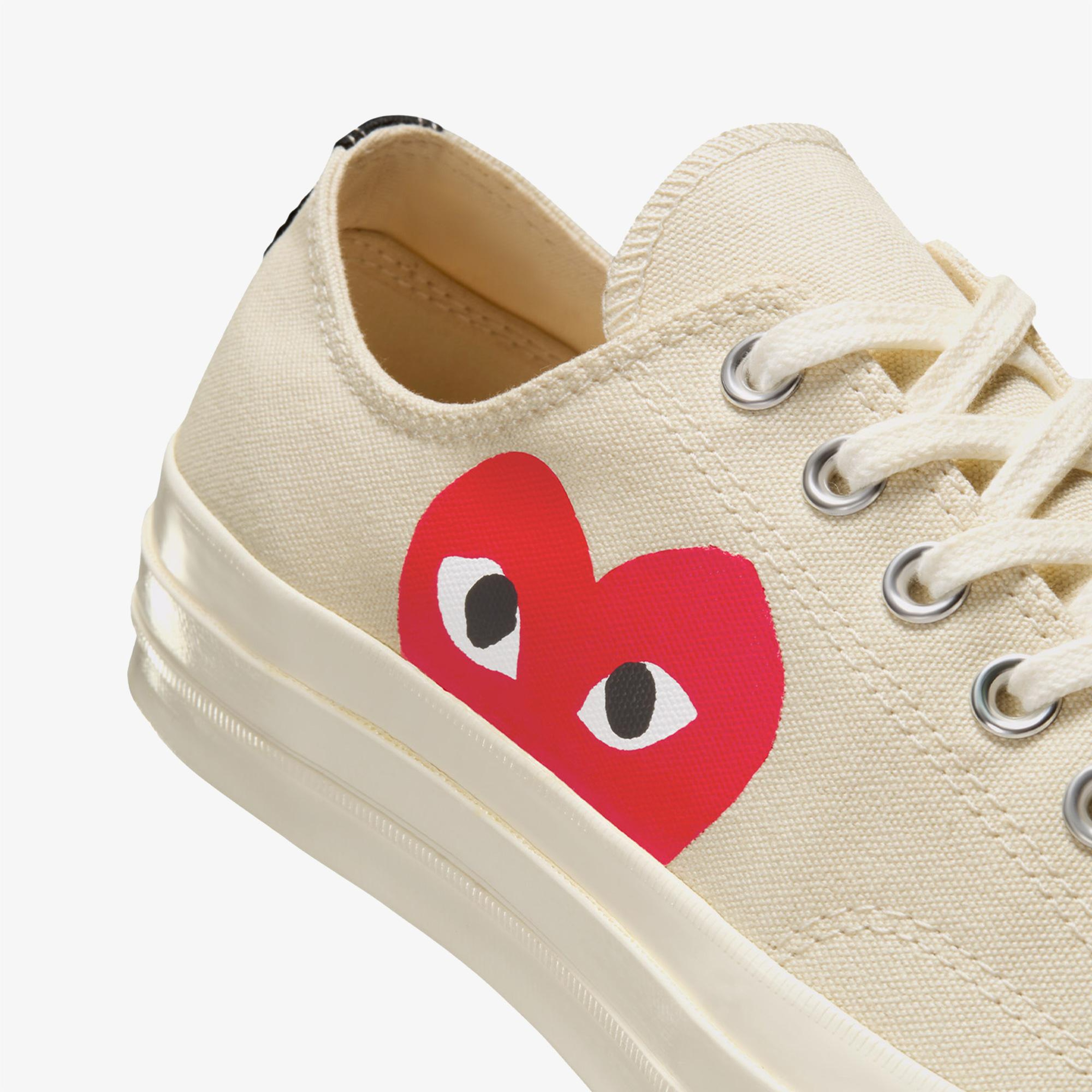 Converse X Comme Des Garçons Play Chuck 70 Unisex Krem Sneaker