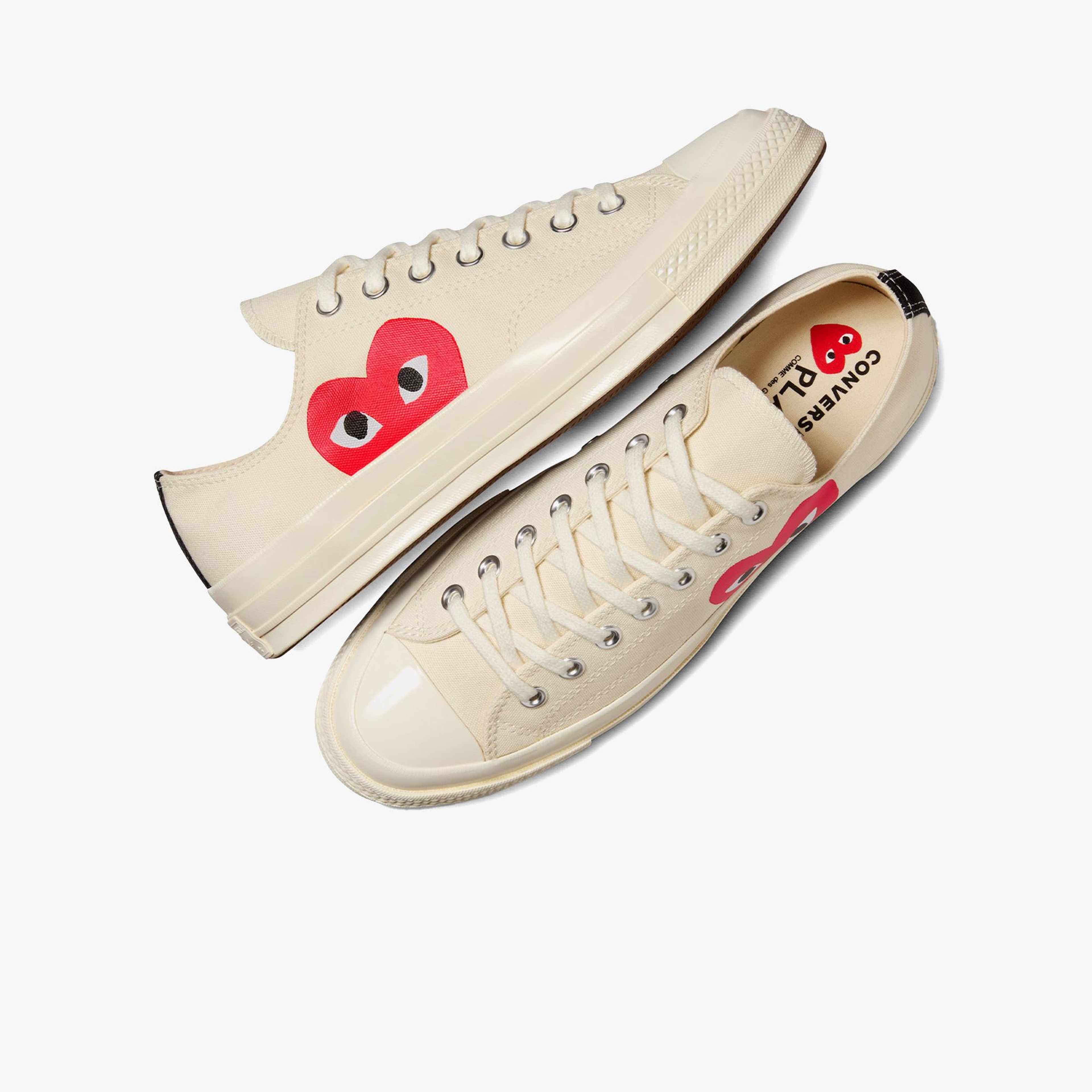 Converse X Comme Des Garçons Play Chuck 70 Unisex Krem Sneaker