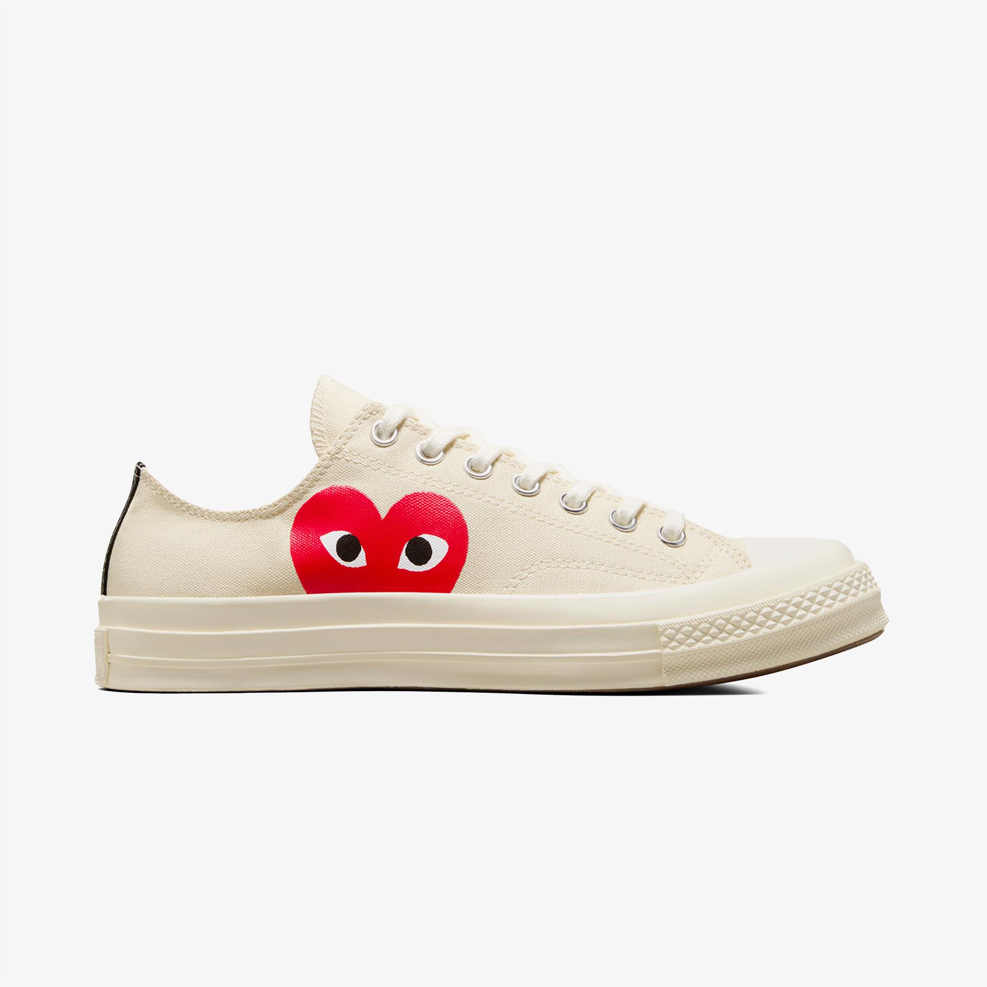 Converse X Comme Des Garçons Play Chuck 70 Unisex Krem Sneaker