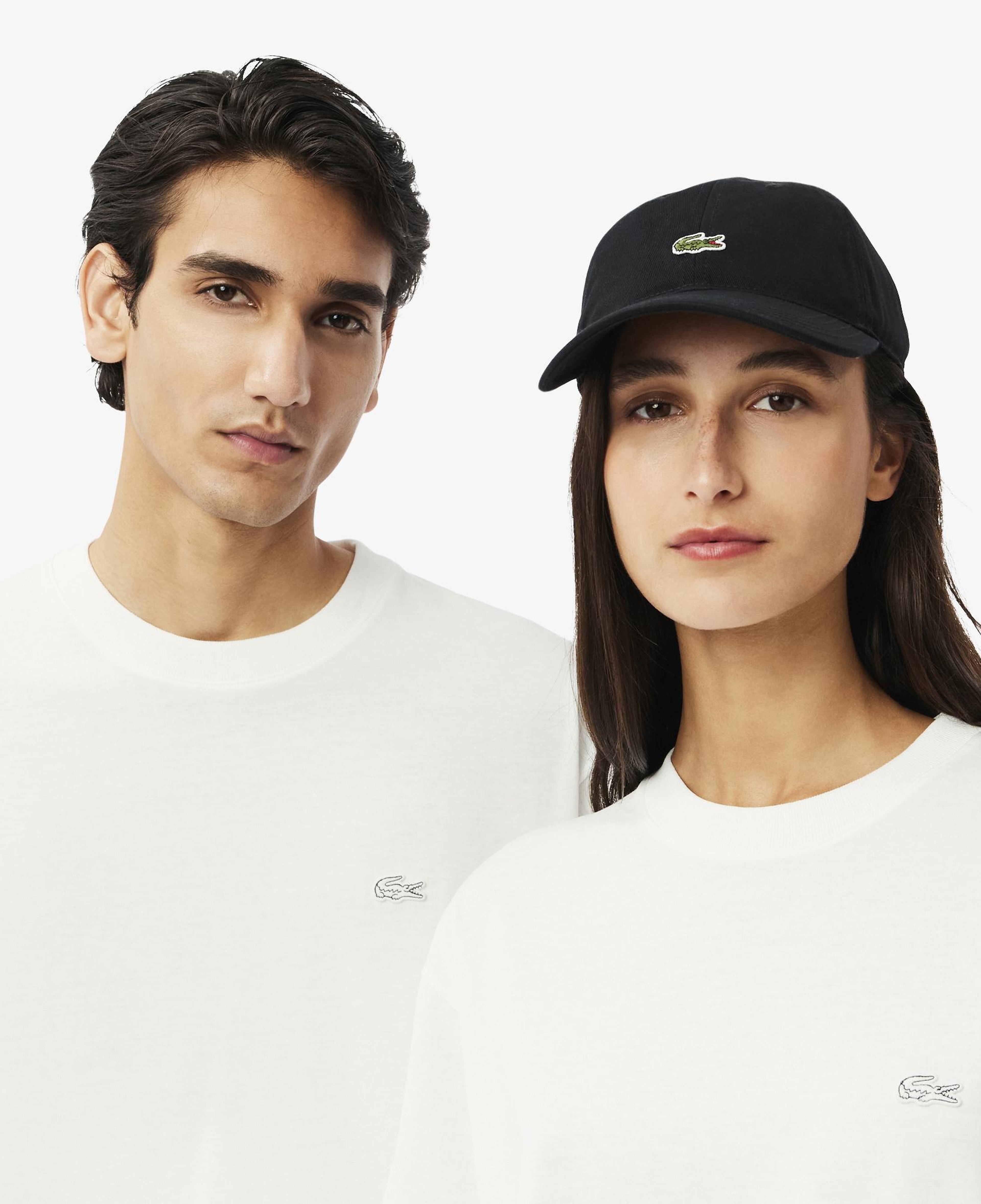 Lacoste Unisex Loose Fit Bisiklet Yaka Beyaz T-Shirt