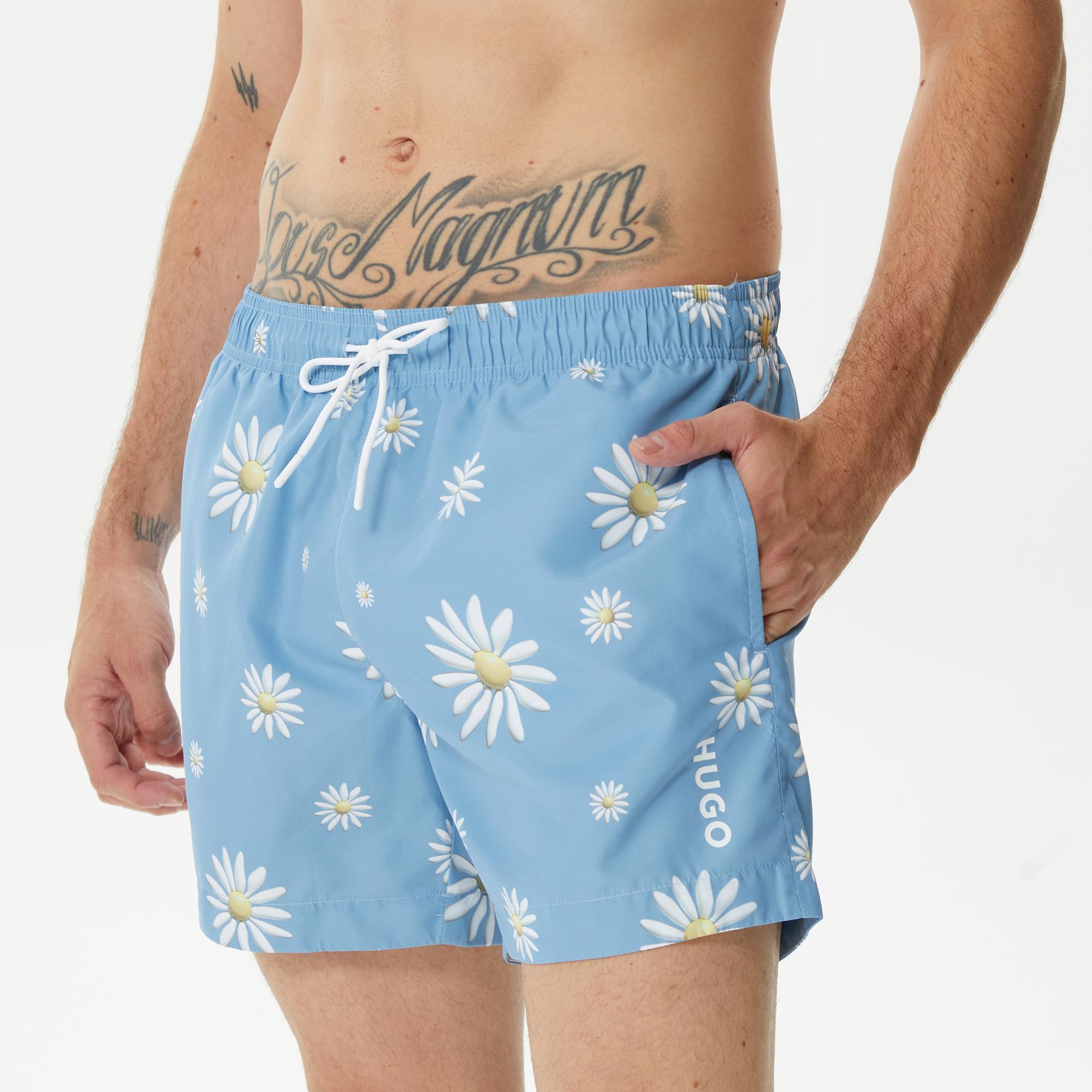 Hugo Daizy Erkek Mavi Mayo Şort