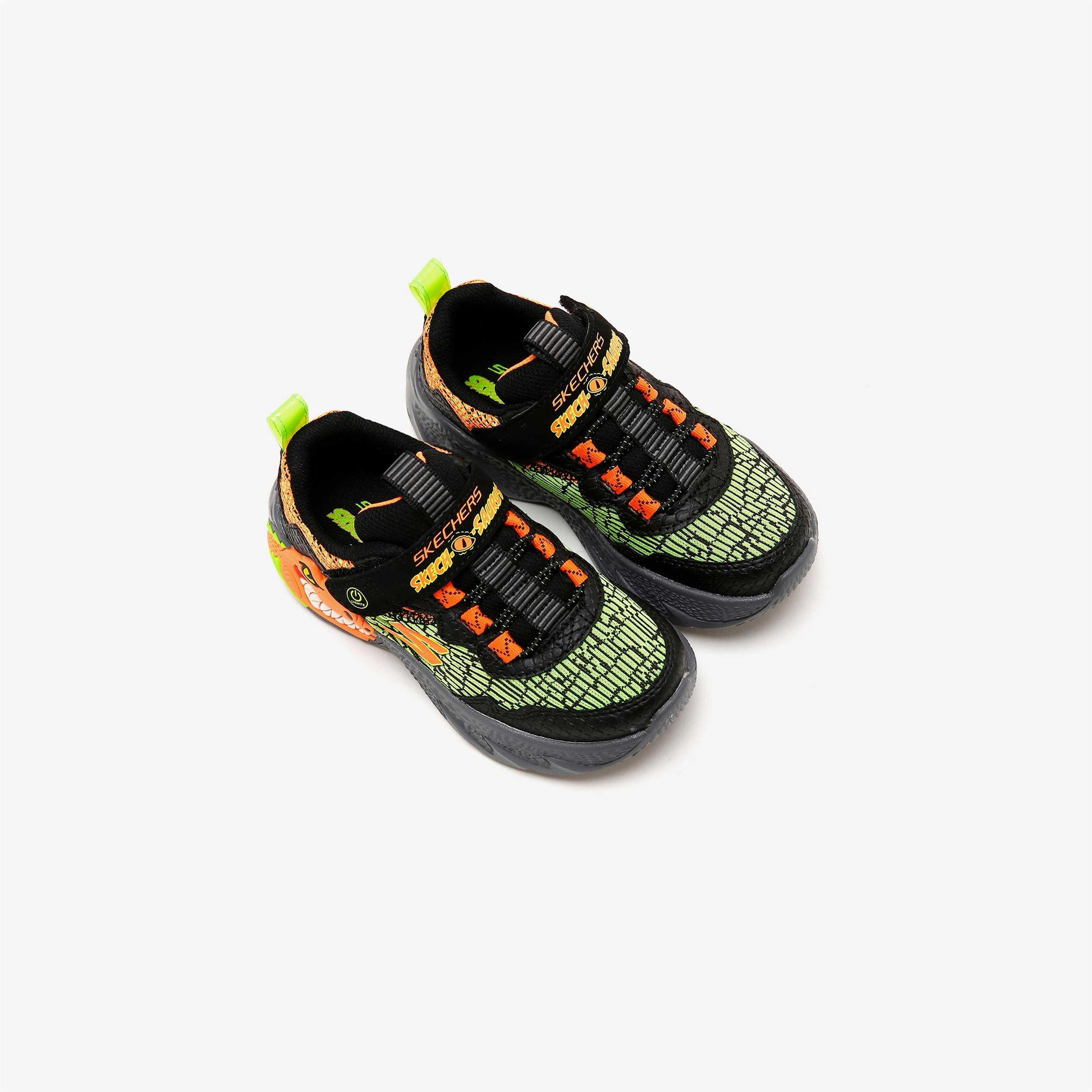 Skechers Dino-Lights Çocuk Siyah Spor Ayakkabı