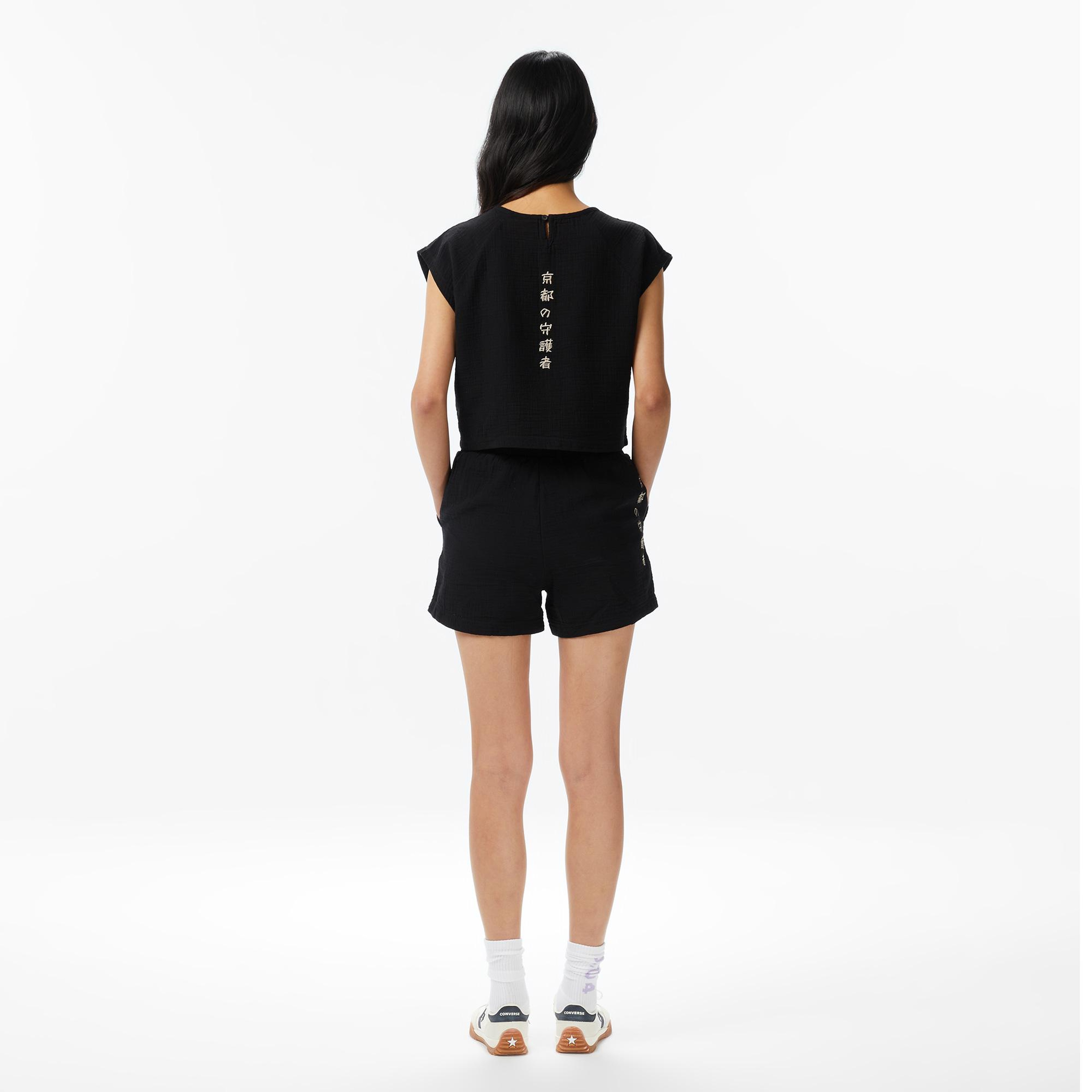 UNITED4 Regular Fit Kadın Siyah Şort