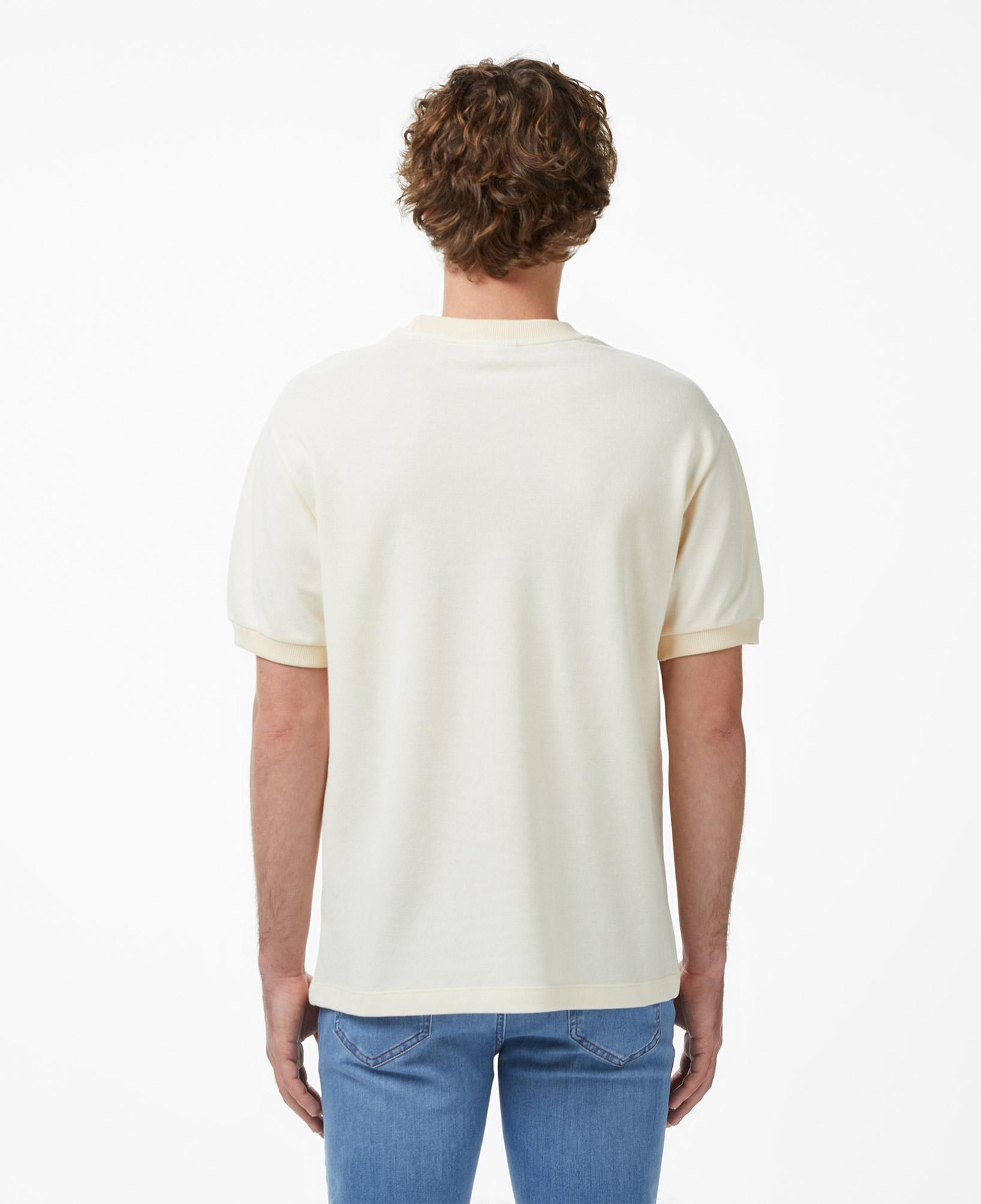 Lacoste Erkek Relaxed Fit Bisiklet Yaka Bej T-Shirt
