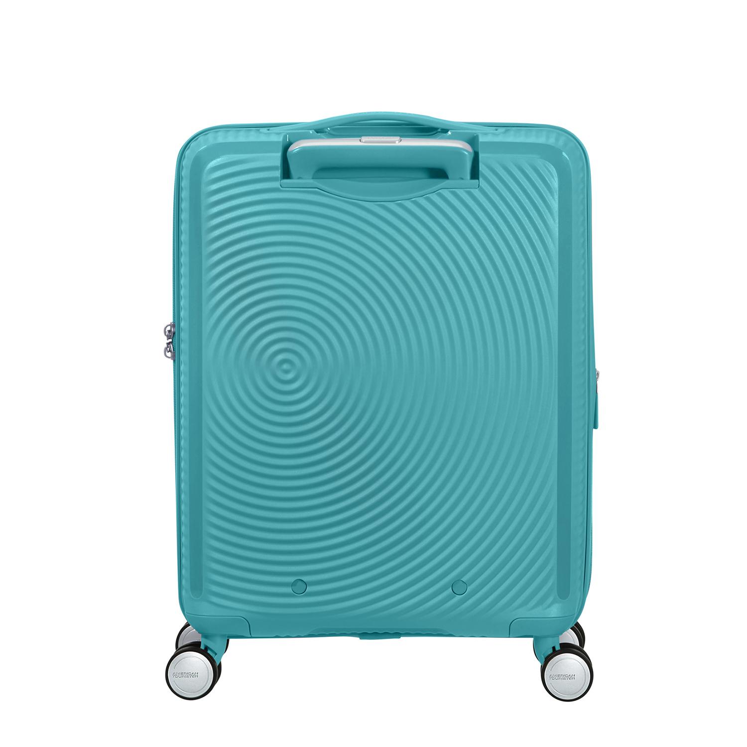 American Tourister Turkuaz Soundbox - Körüklü 55/20 Kabin Boy Sert Valiz