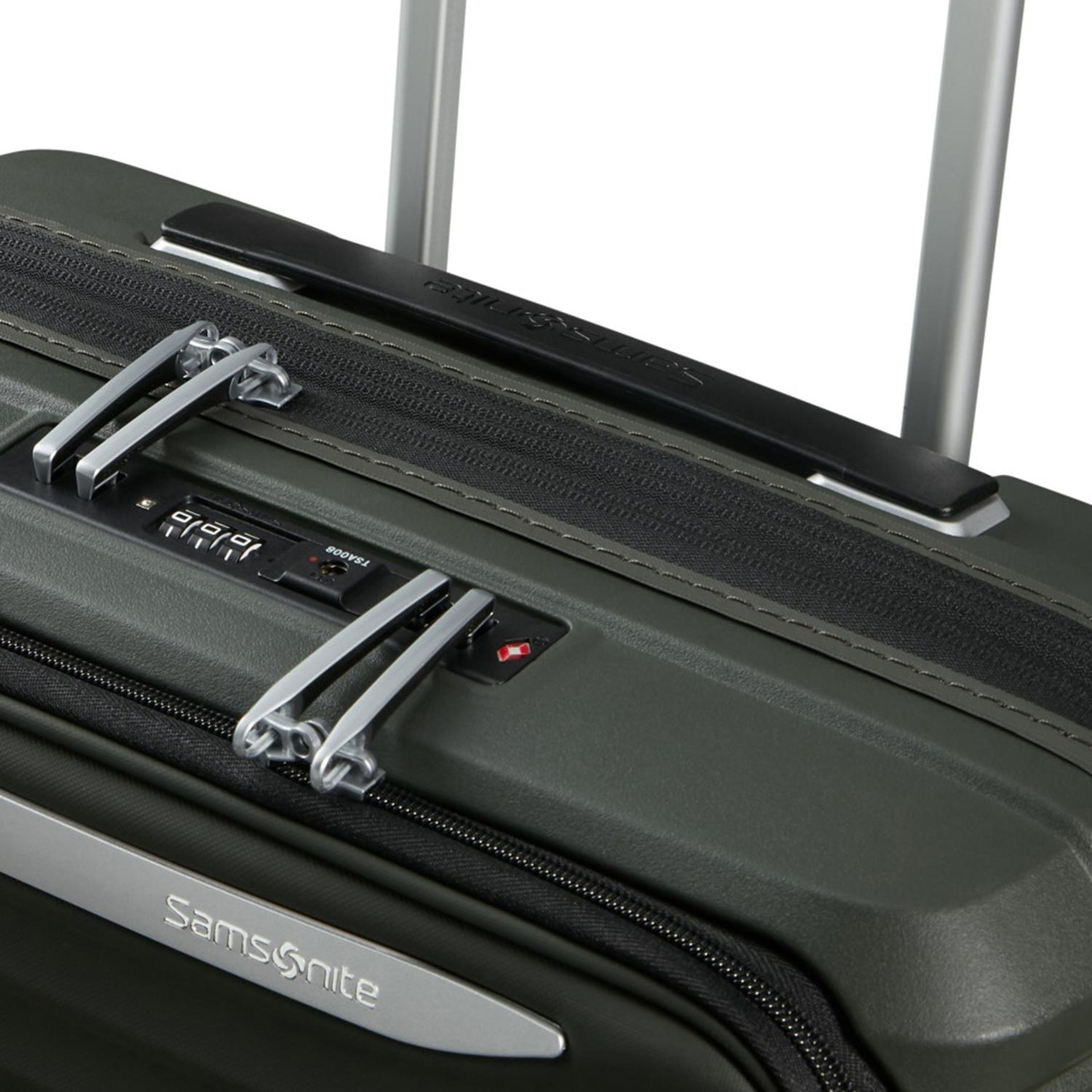 Samsonite Koyu Yeşil Upscape Körüklü - Kabin Boy Valiz