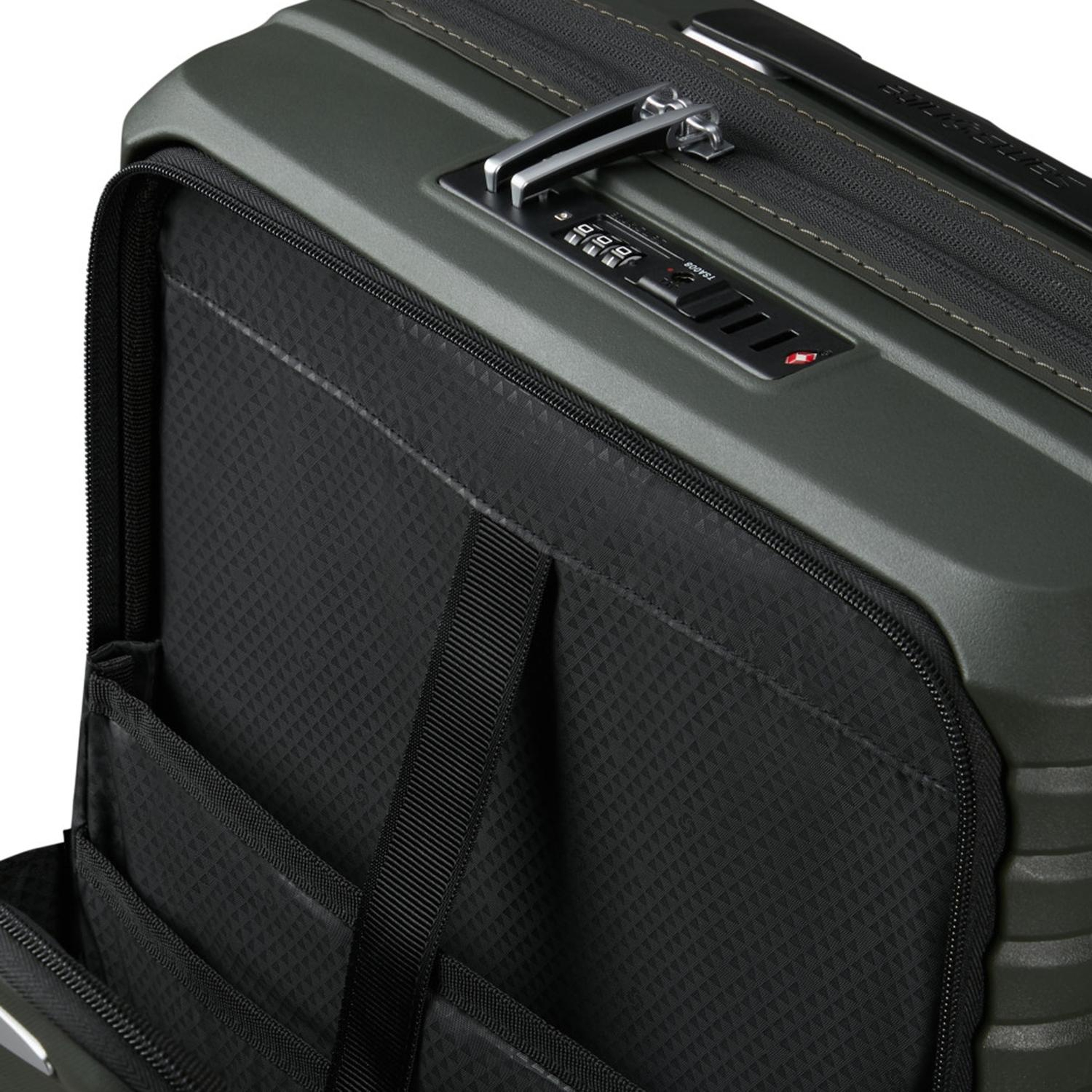 Samsonite Koyu Yeşil Upscape Körüklü - Kabin Boy Valiz