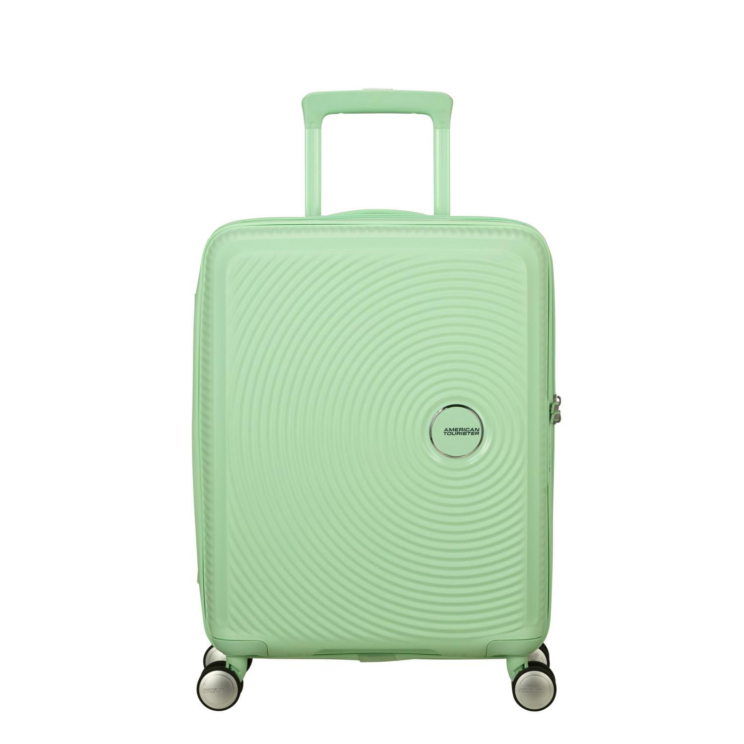 American Tourister Yeşil Soundbox - Körüklü 55 cm Kabin Boy Sert Valiz