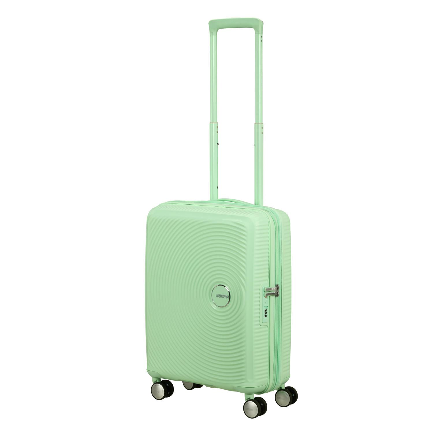 American Tourister Yeşil Soundbox - Körüklü 55 cm Kabin Boy Sert Valiz
