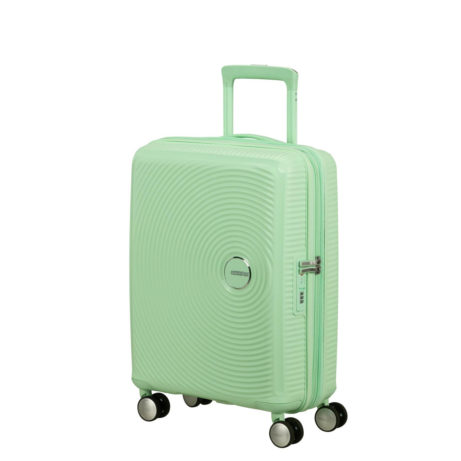 American Tourister Yeşil Soundbox - Körüklü 55 cm Kabin Boy Sert Valiz