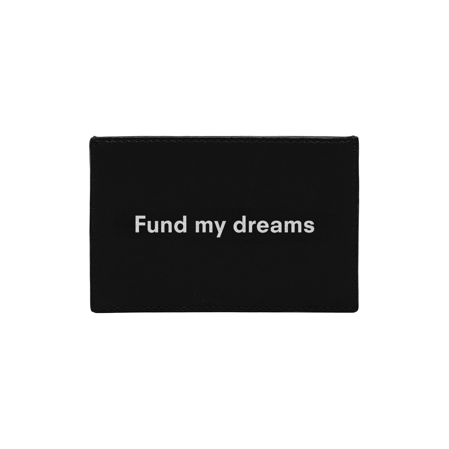 Fund My Dreams KeinxDesa Siyah Deri Kartlık