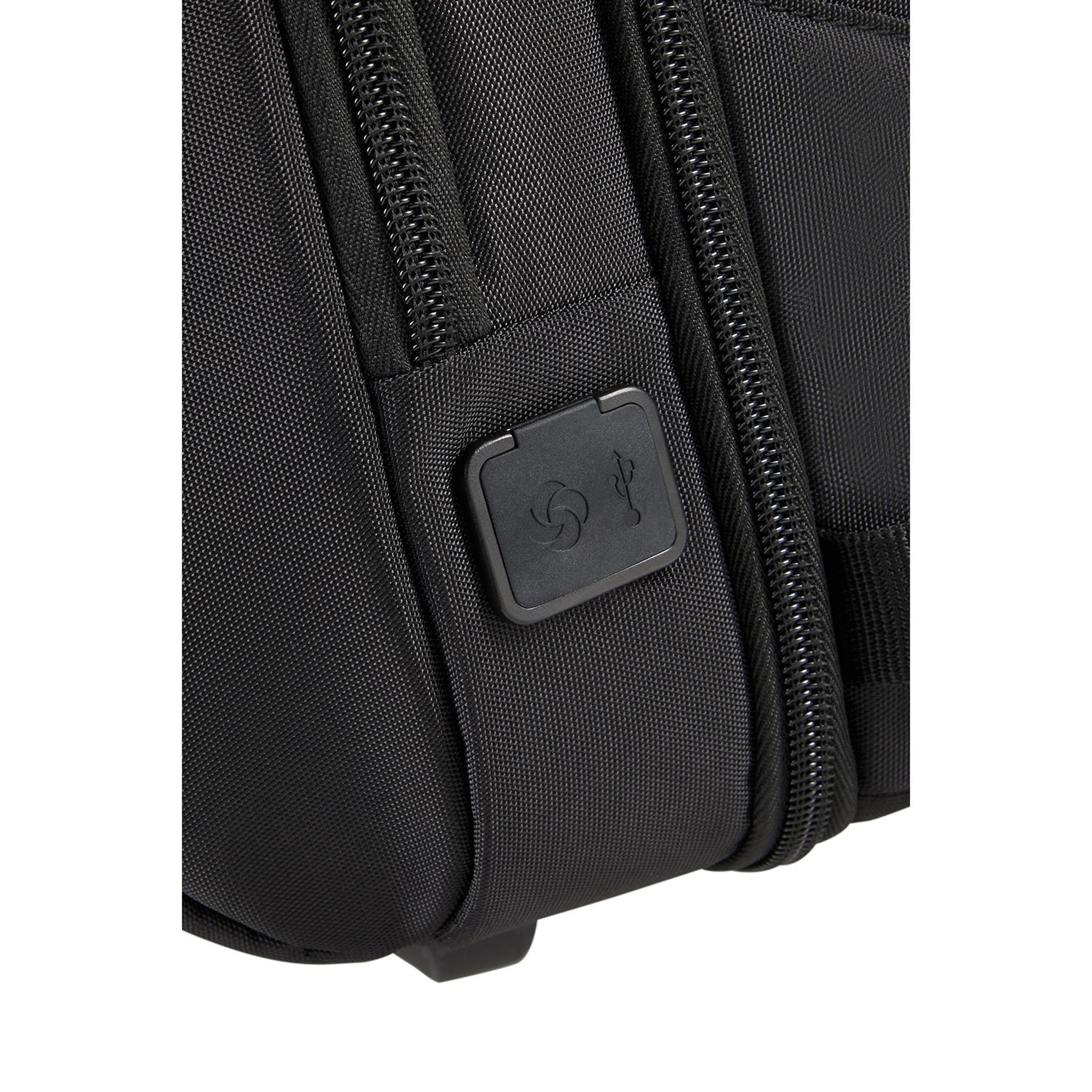 Samsonite Siyah Litepoint - 2 Tekerlekli Laptop Sırt Çantası 17.3"