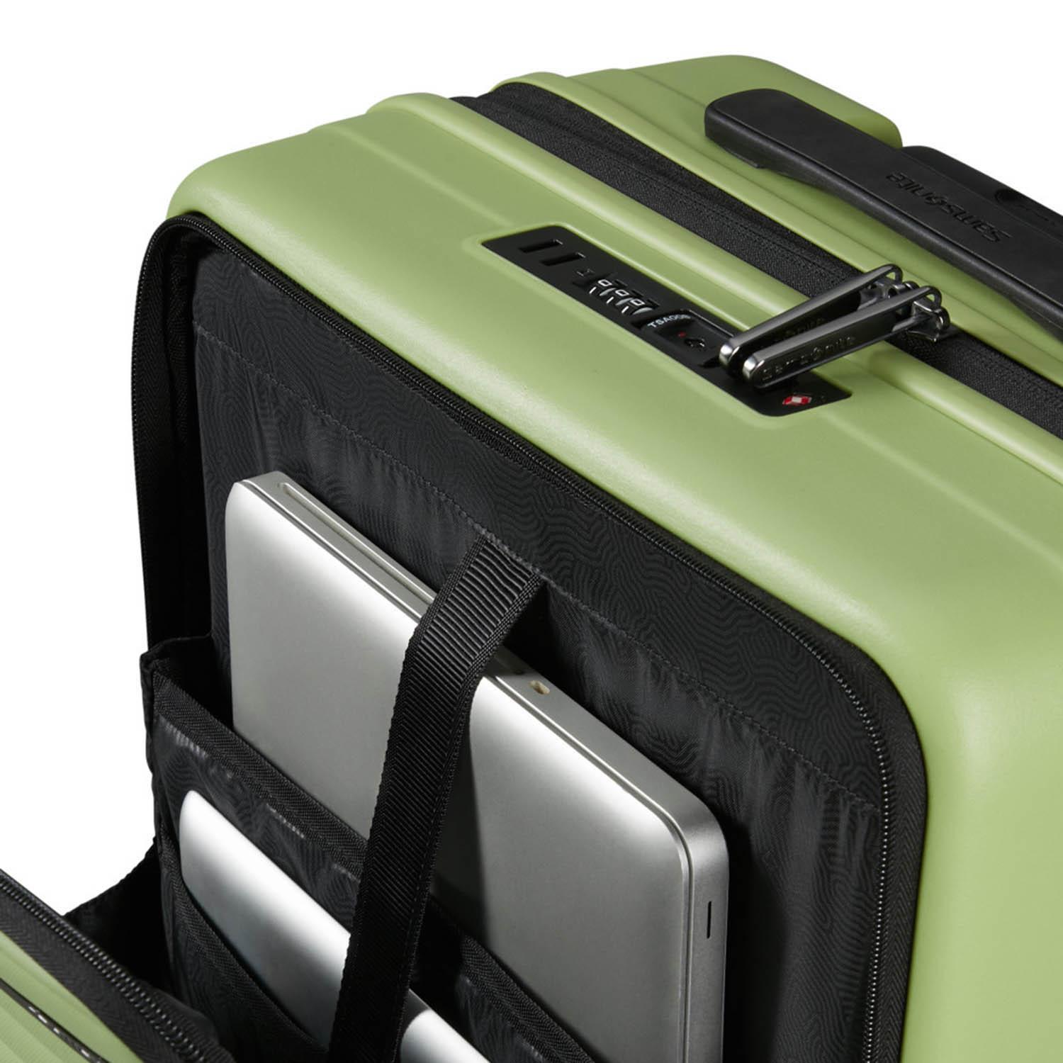 Samsonite Yeşil Restackd - Körüklü 55/20 Kabin Boy Valiz