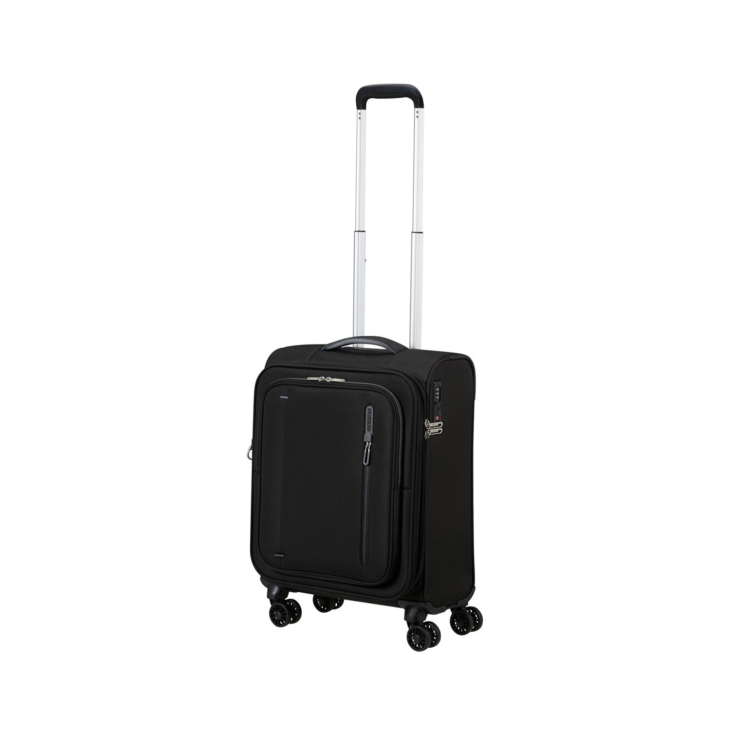 American Tourister Siyah Cloudrider 4 Tekerlekli Kabin Boy Valiz 55 cm