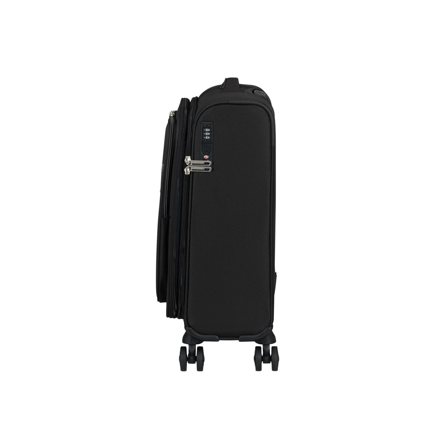 American Tourister Siyah Cloudrider 4 Tekerlekli Kabin Boy Valiz 55 cm