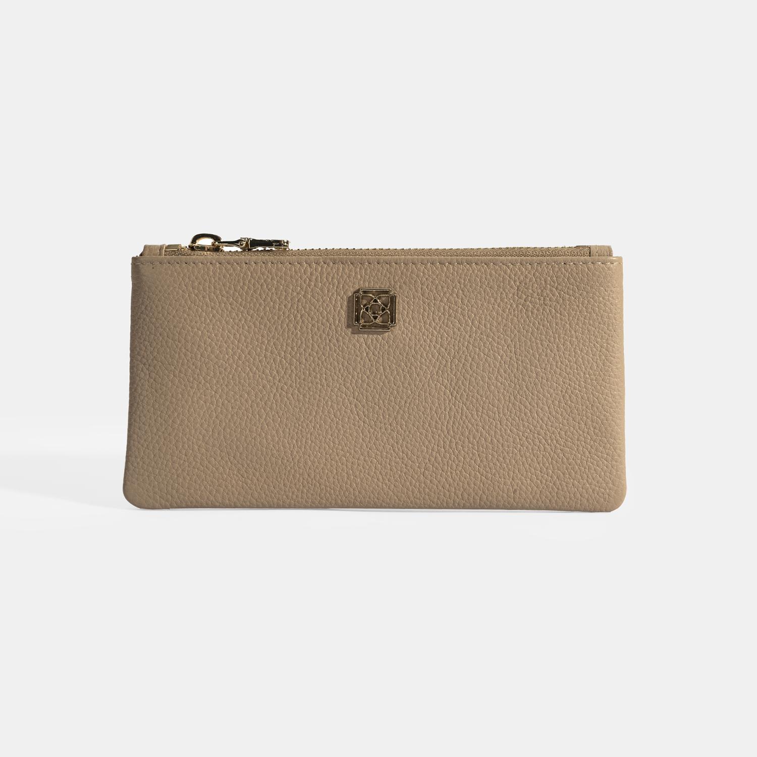 Kadın Vizon Fermuarlı Deri Cüzdan