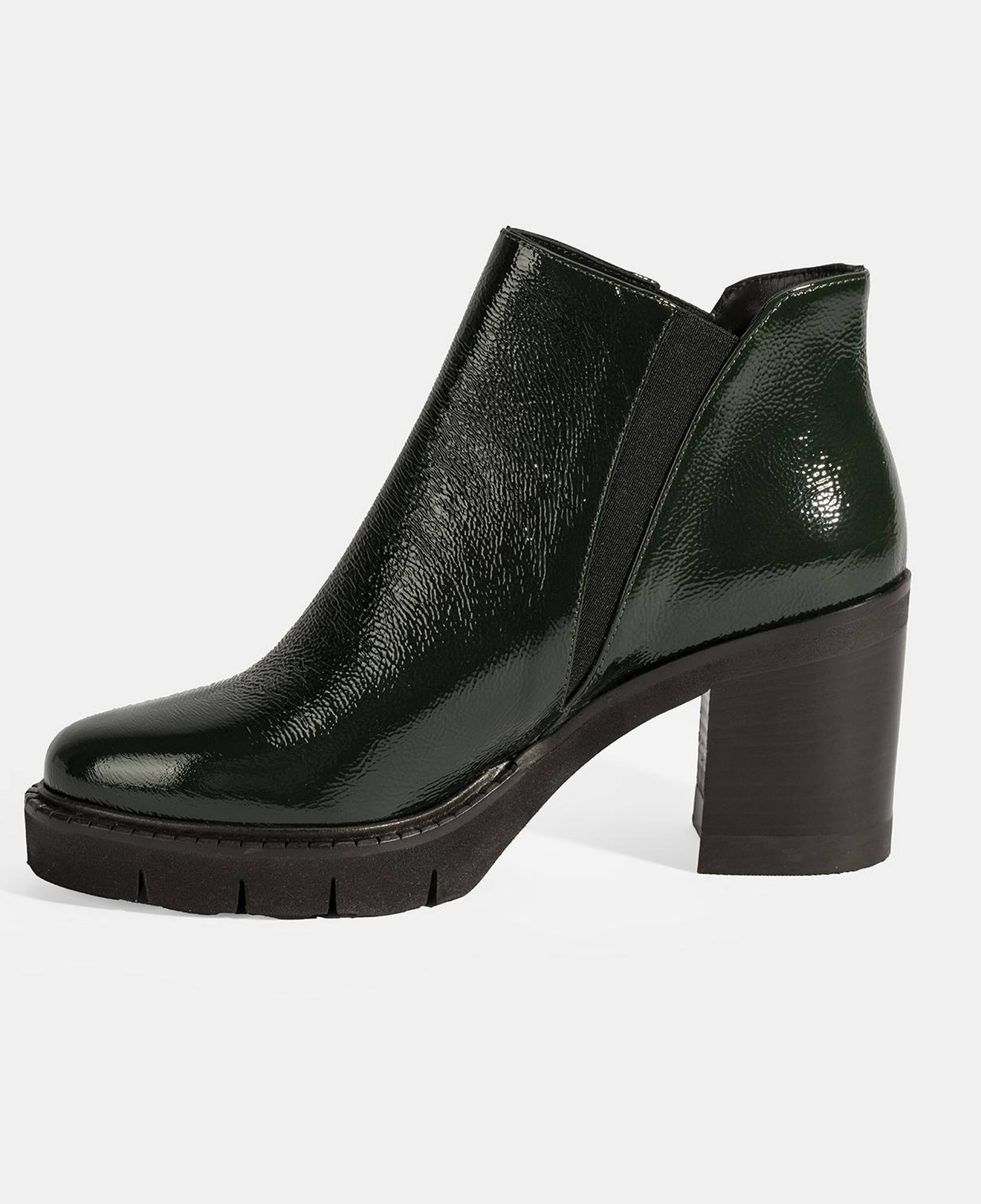 Luca Grossi Kadın Yeşil Platform Topuklu Rugan Bot