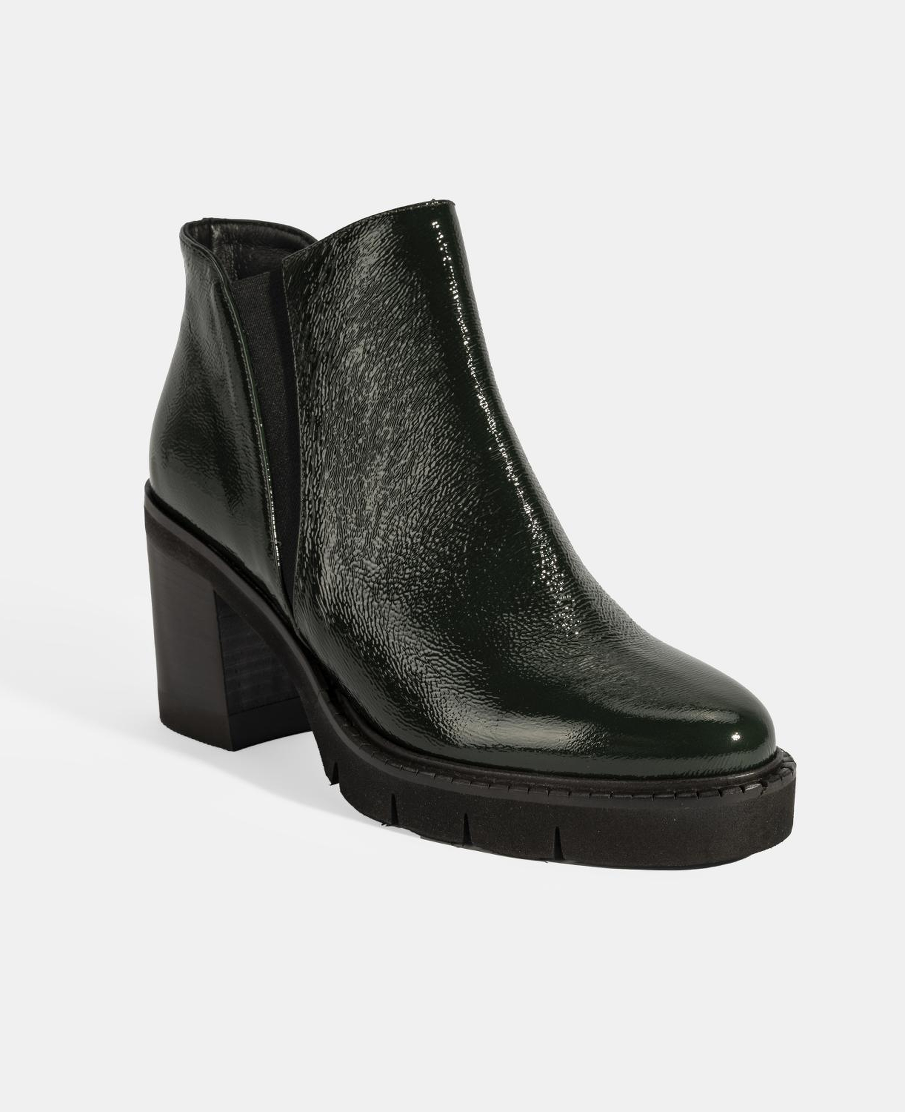 Luca Grossi Kadın Yeşil Platform Topuklu Rugan Bot