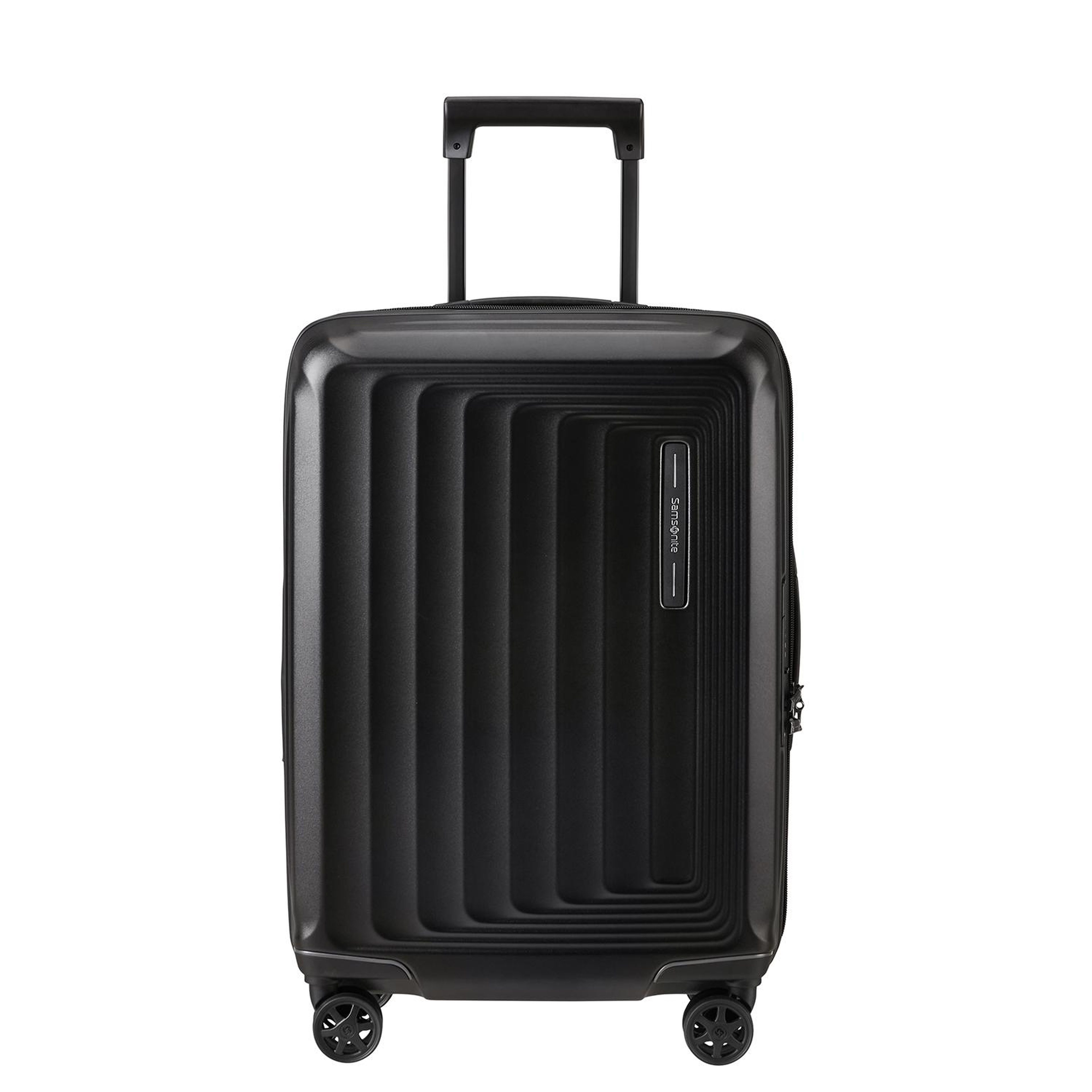 Samsonite Siyah Spinner Nuon Körüklü 4 Tekerlekli 55 cm Kabin Boy Valiz