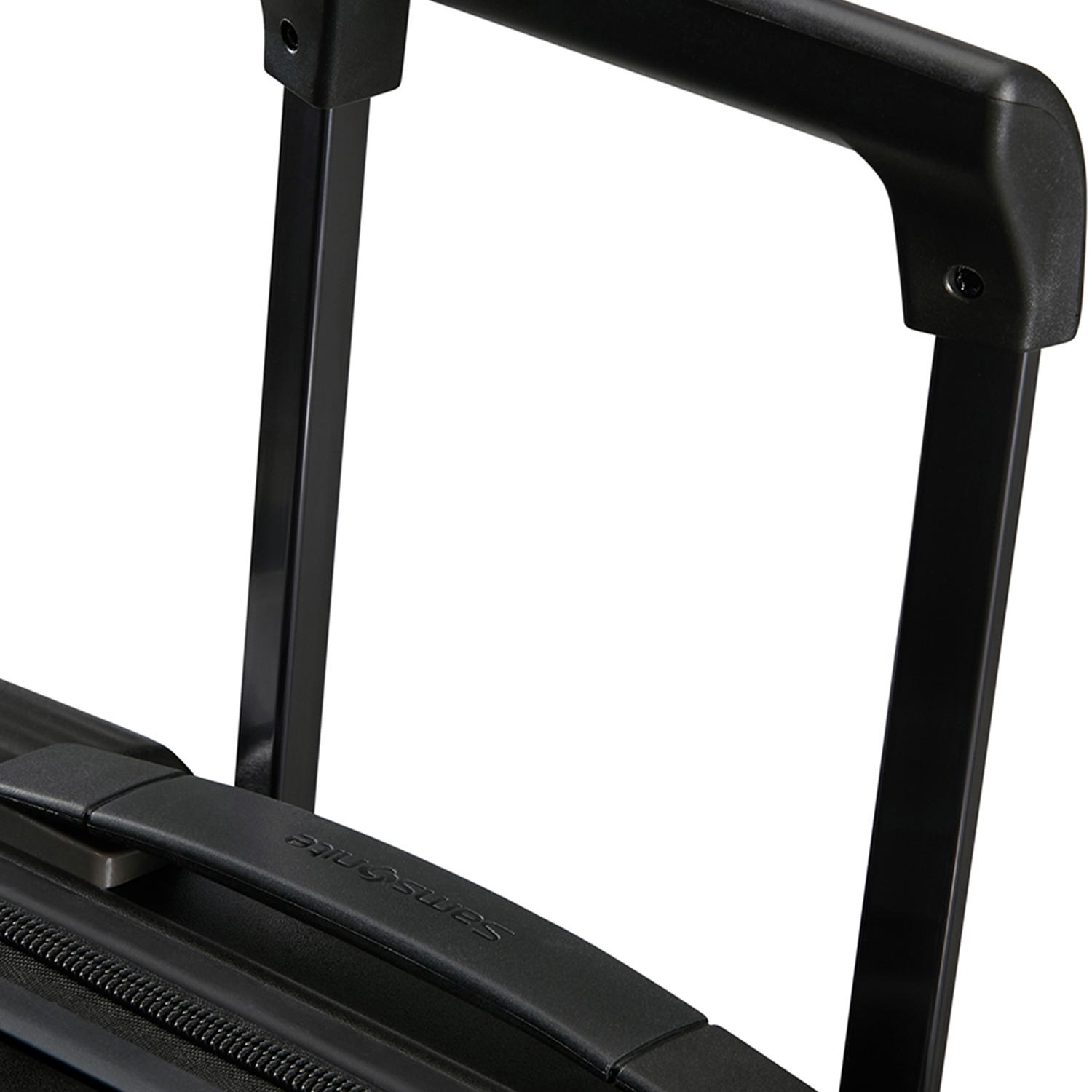 Samsonite Siyah Spinner Nuon Körüklü 4 Tekerlekli 55 cm Kabin Boy Valiz