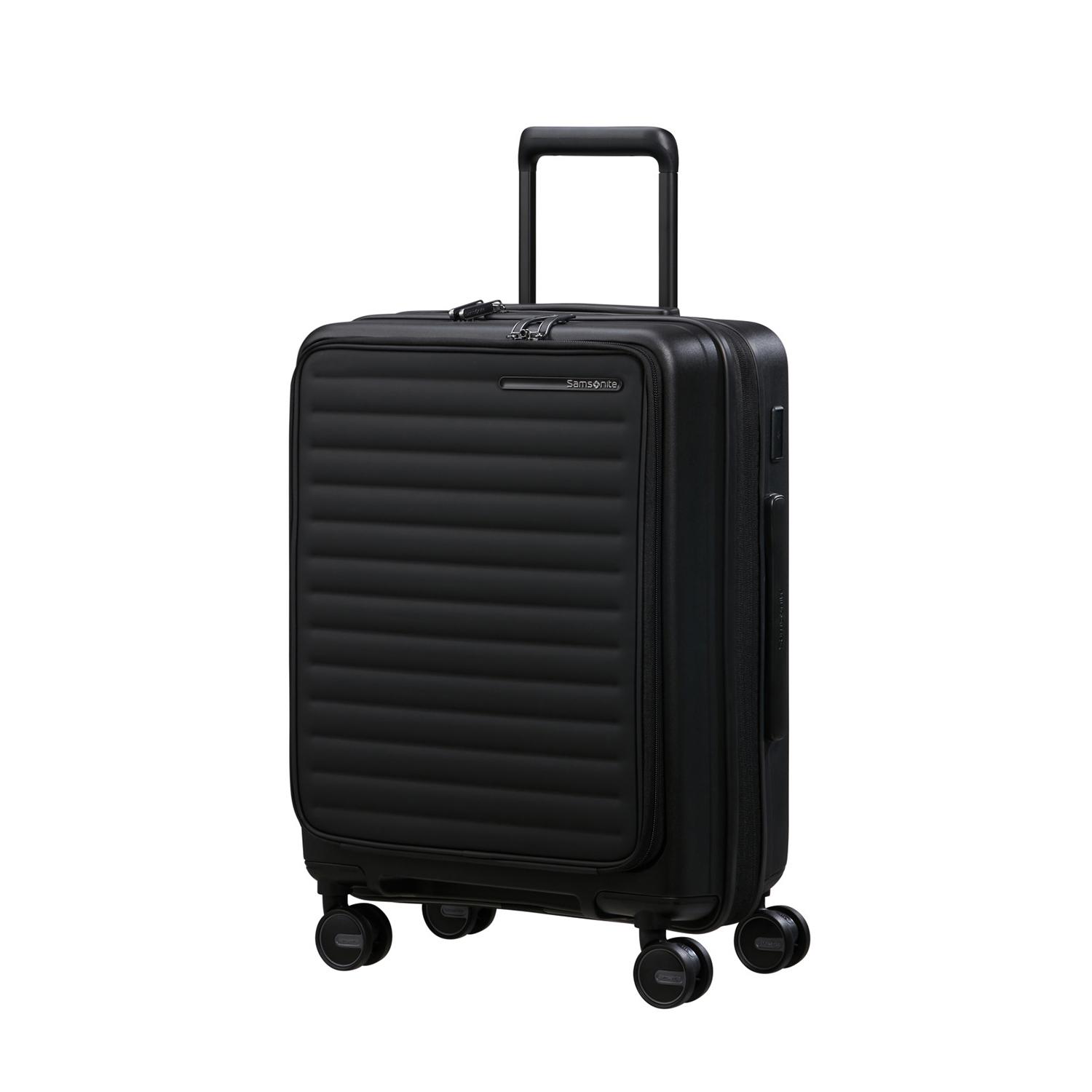 Samsonite Siyah Restackd - Körüklü 55/20 Kabin Boy Valiz