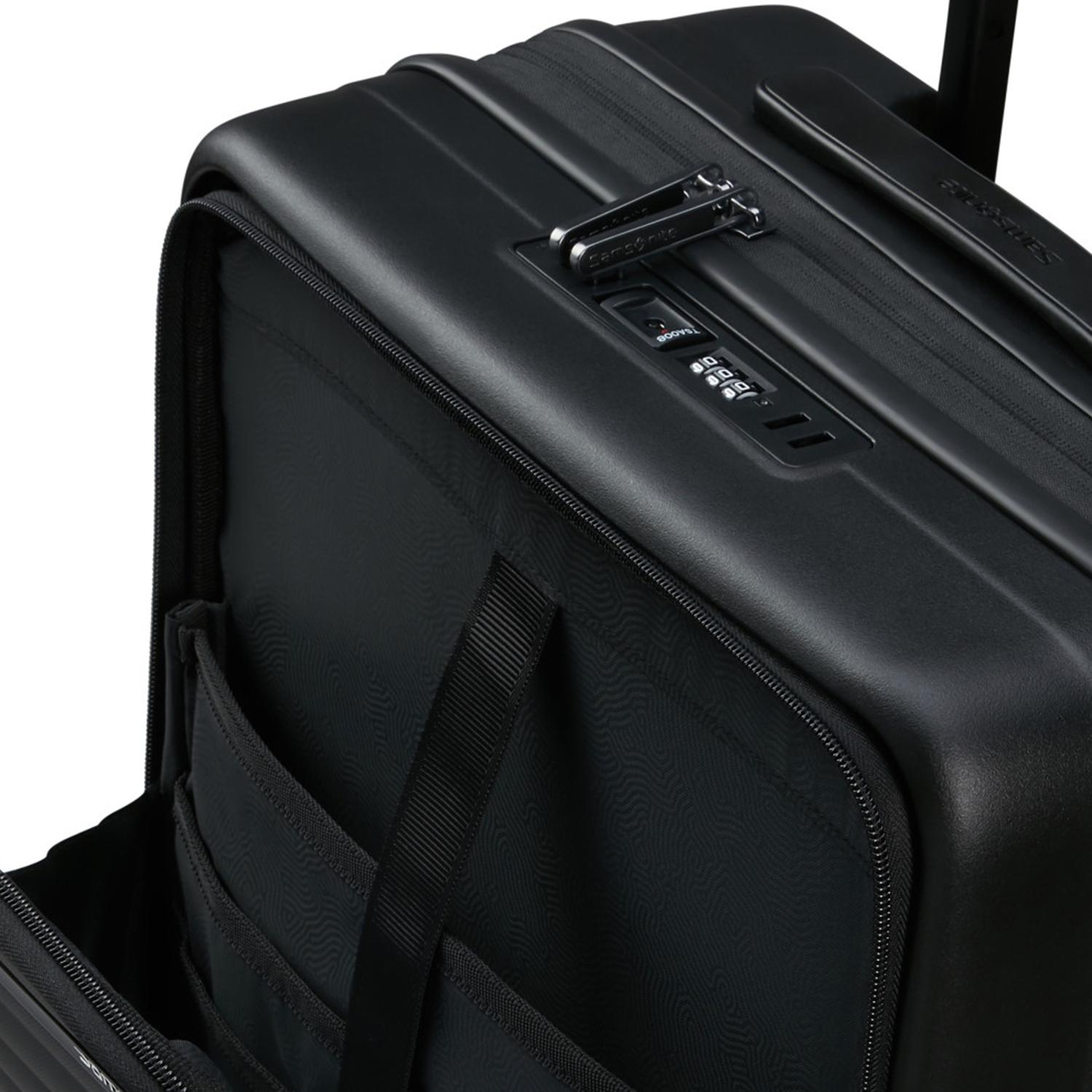 Samsonite Siyah Restackd - Körüklü 55/20 Kabin Boy Valiz