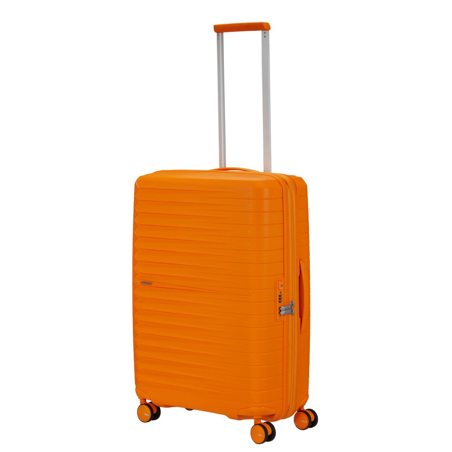 American Touriester Turuncu FastForward Spinner Körüklü 68/25 Orta Boy Valiz