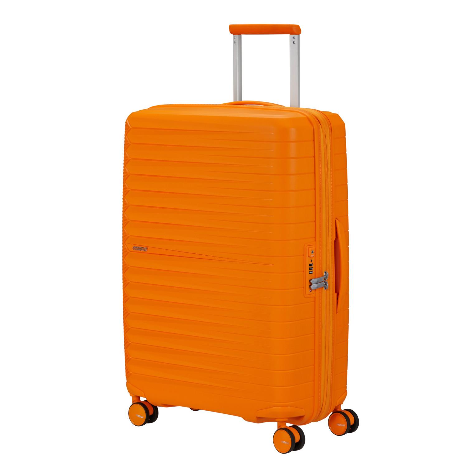 American Touriester Turuncu FastForward Spinner Körüklü 68/25 Orta Boy Valiz