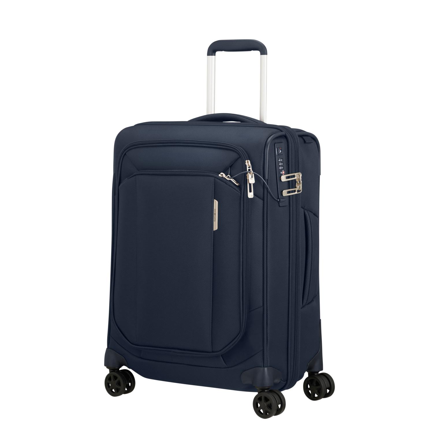 Samsonite Lacivert Respark-Spinner - Körüklü 55/20 Kabin Boy Valiz
