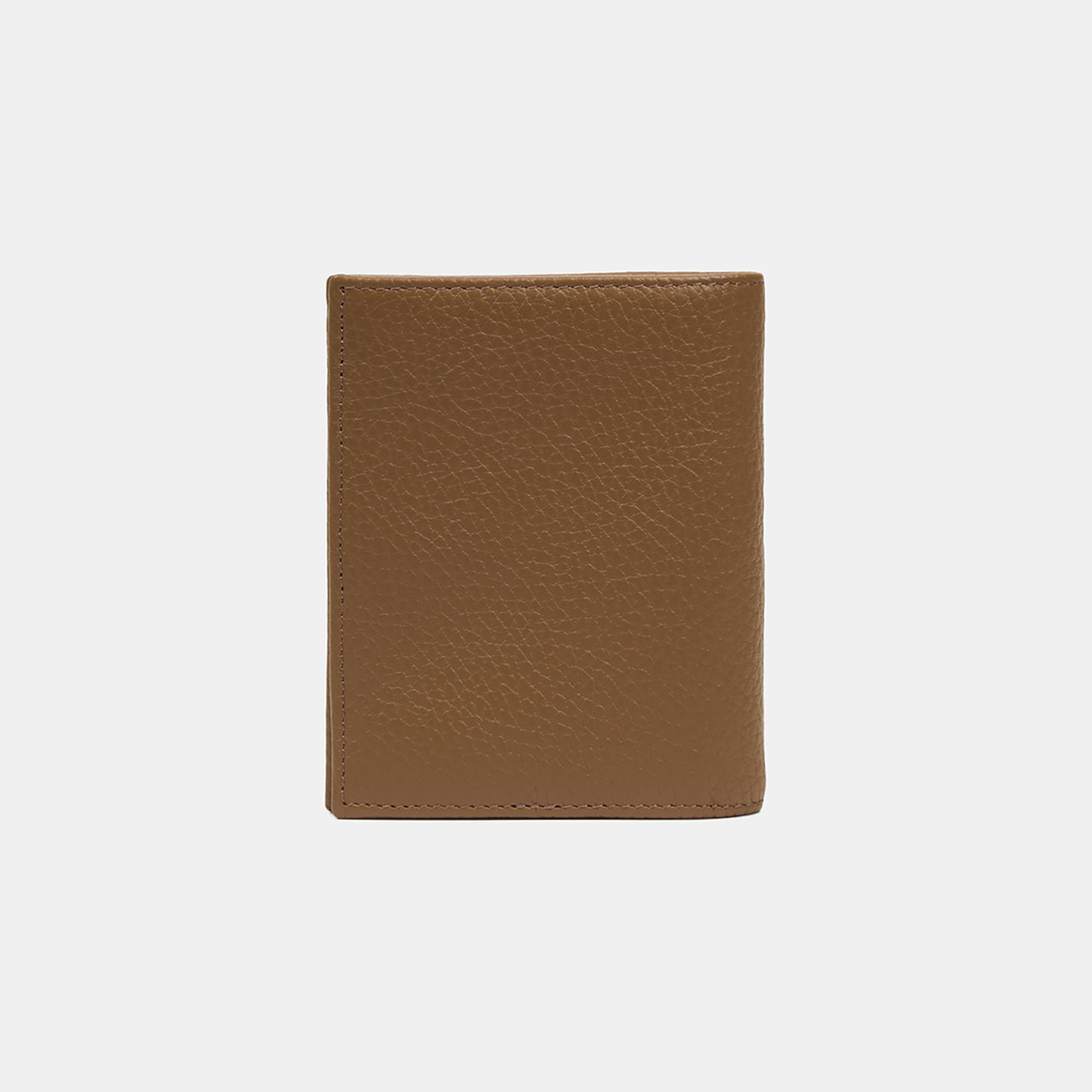 Kadın Taba Logolu Deri Dokulu Cüzdan