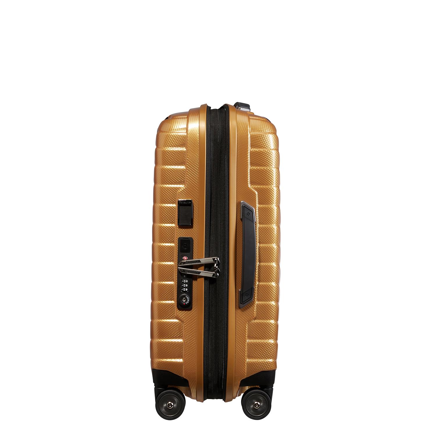 Samsonite Turuncu Proxis - Spinner Sarı 4 Tekerlekli Körüklü Kabin Boy Valiz 55 cm
