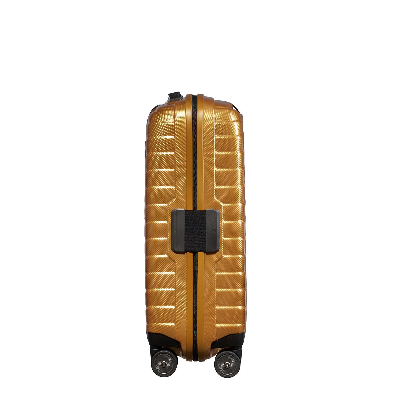 Samsonite Turuncu Proxis - Spinner Sarı 4 Tekerlekli Körüklü Kabin Boy Valiz 55 cm