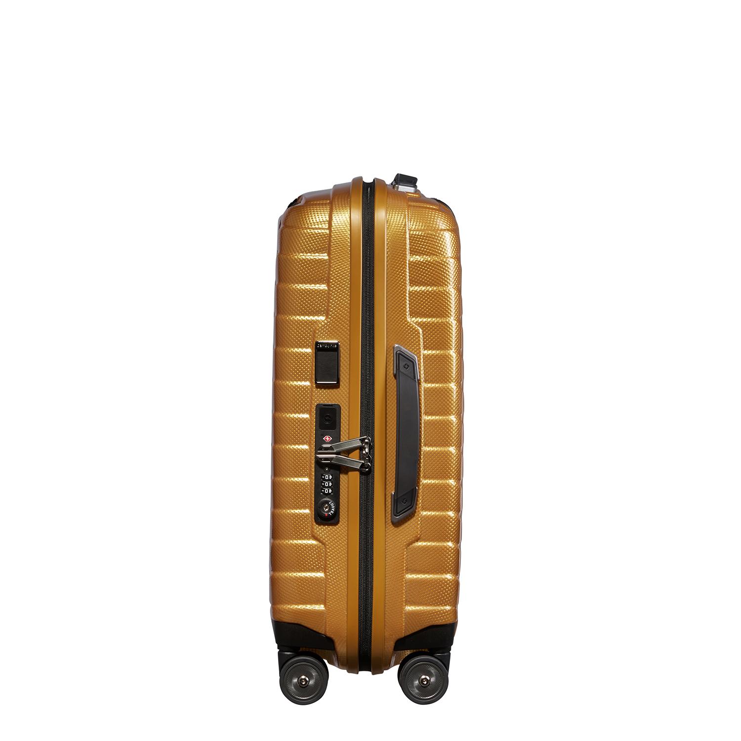 Samsonite Turuncu Proxis - Spinner Sarı 4 Tekerlekli Körüklü Kabin Boy Valiz 55 cm