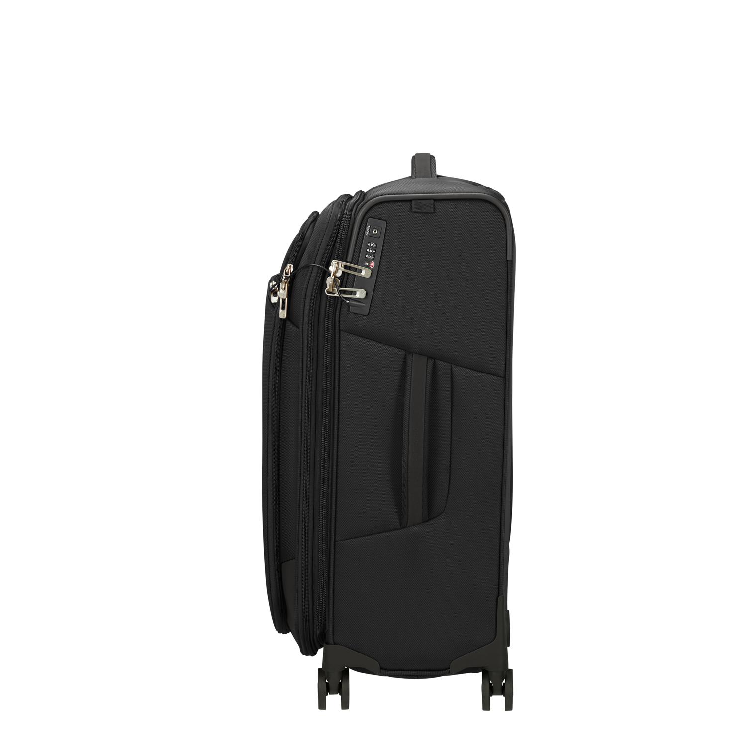 Samsonite Siyah Respark Spinner - Körüklü 67/24 Orta Boy Valiz